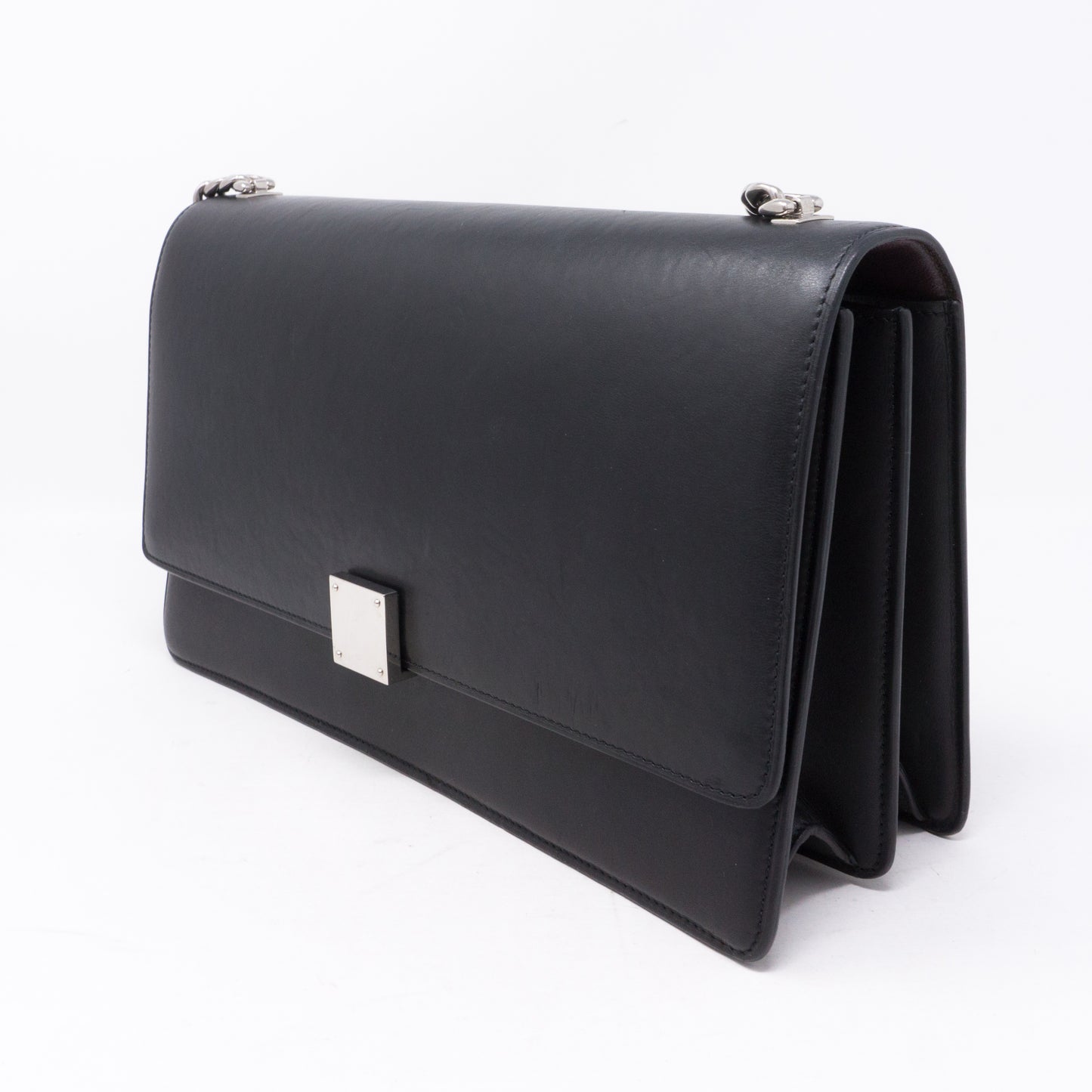 Medium Case Black Leather