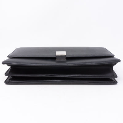 Medium Case Shoulder Bag Black Leather