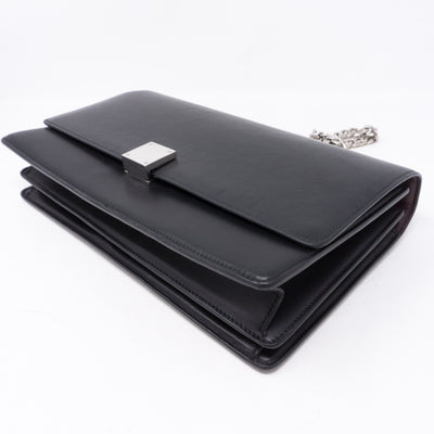 Medium Case Shoulder Bag Black Leather