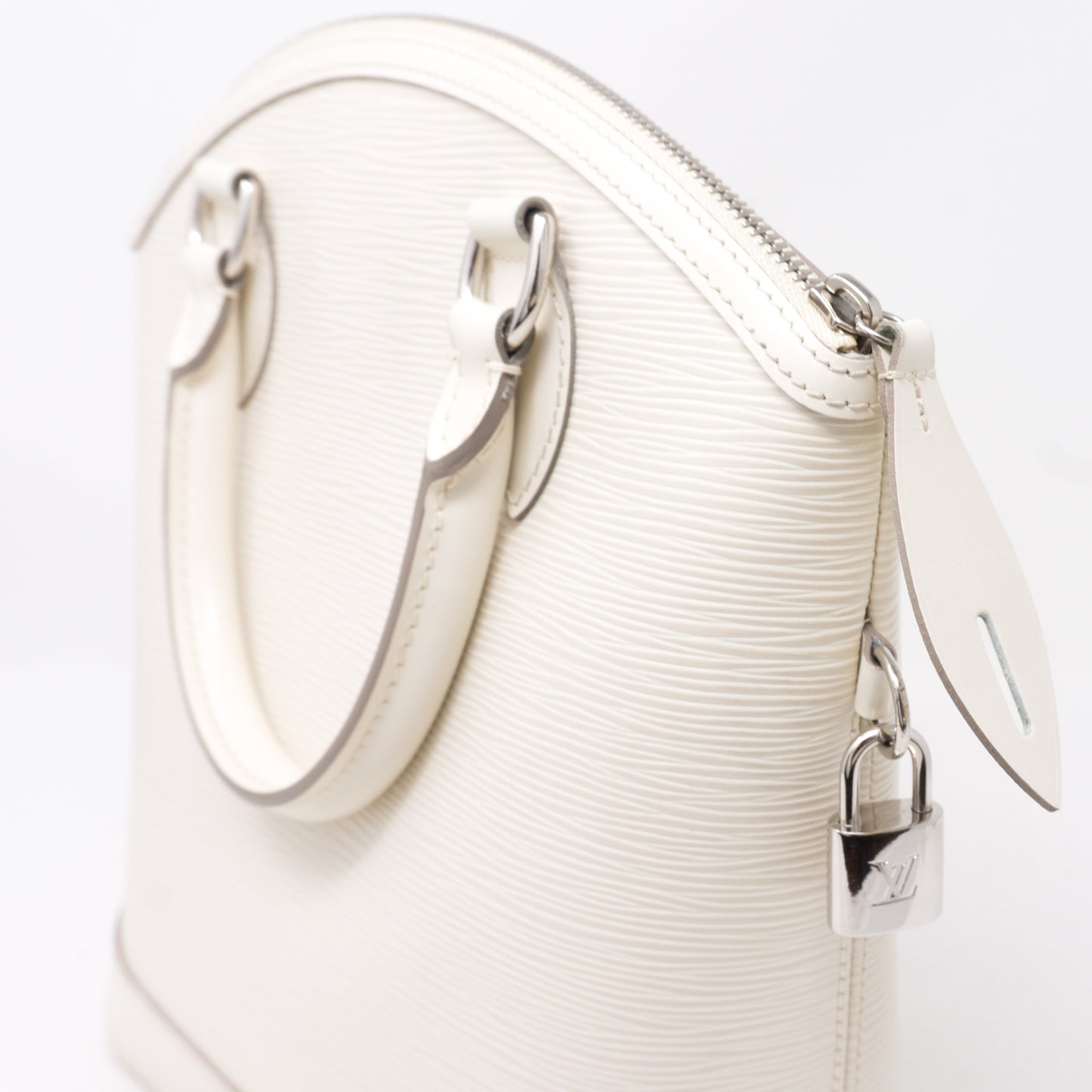 Lockit Epi Leather White