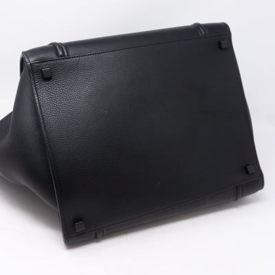 Phantom Luggage Tote Black Leather