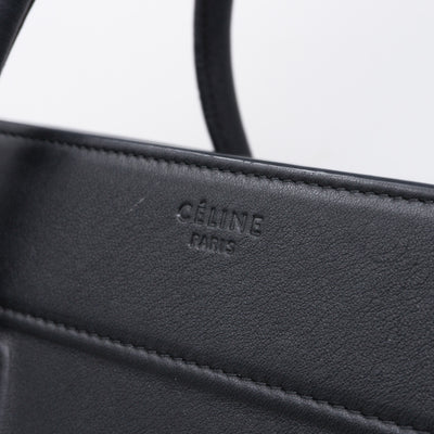 Phantom Luggage Tote Black Leather