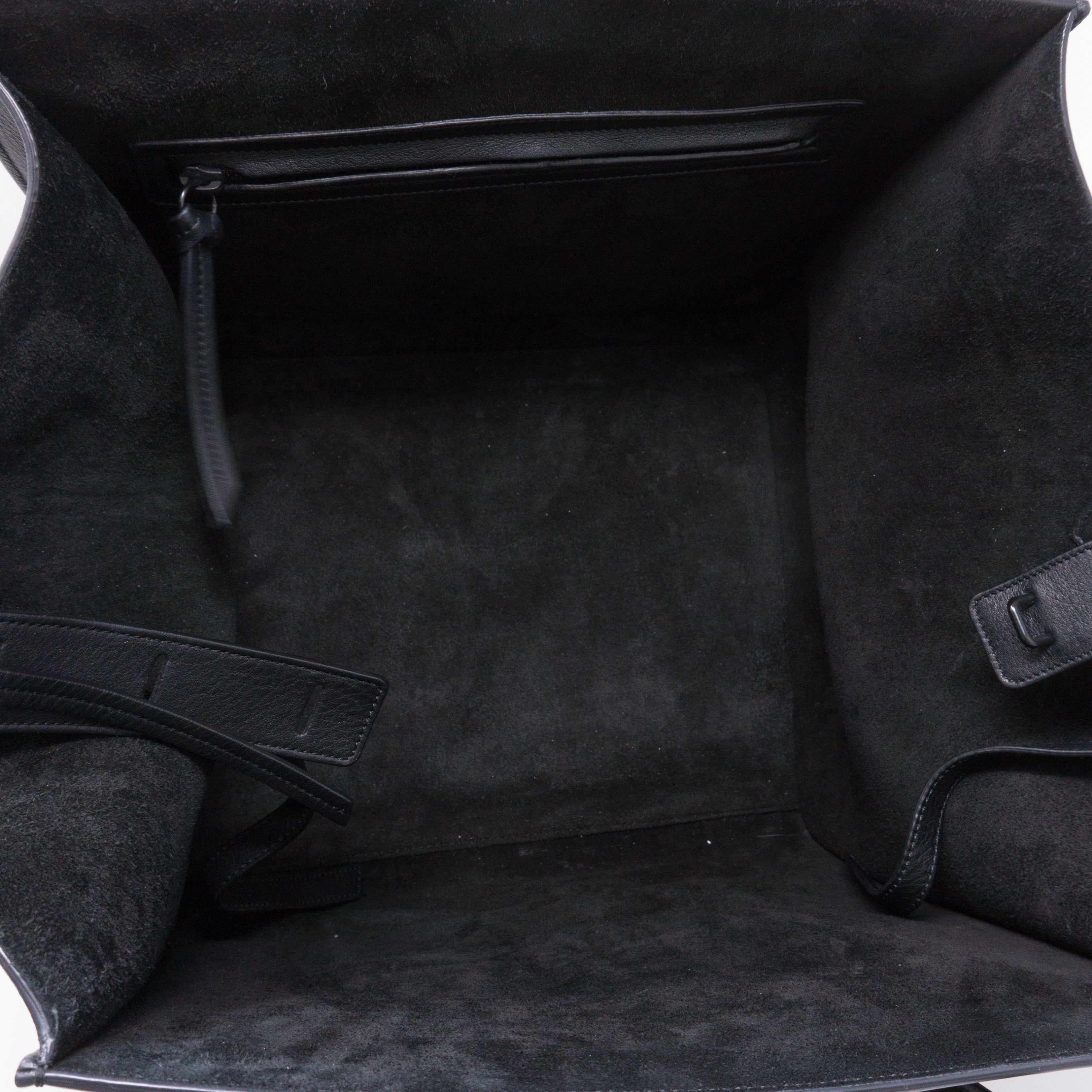 Phantom Luggage Tote Black Leather