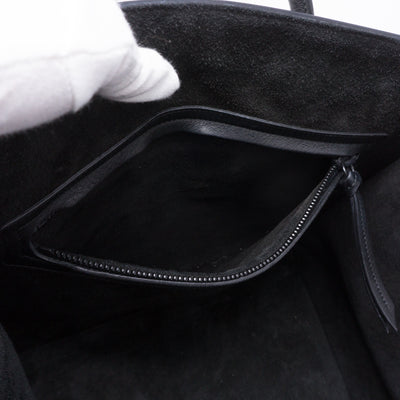 Phantom Luggage Tote Black Leather