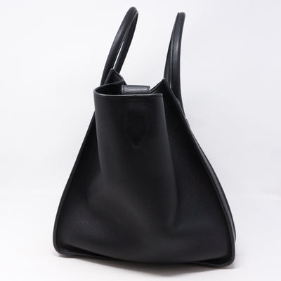 Phantom Luggage Tote Black Leather