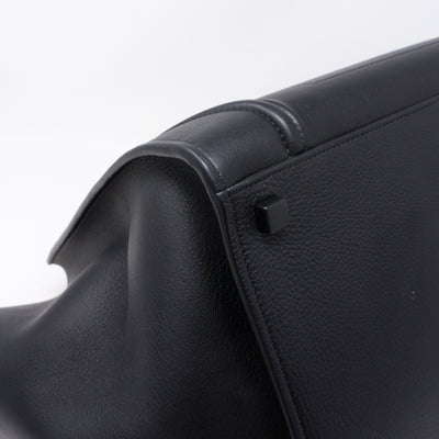 Phantom Luggage Tote Black Leather