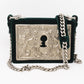 Cahier Small Lock Trunk Green Velvet