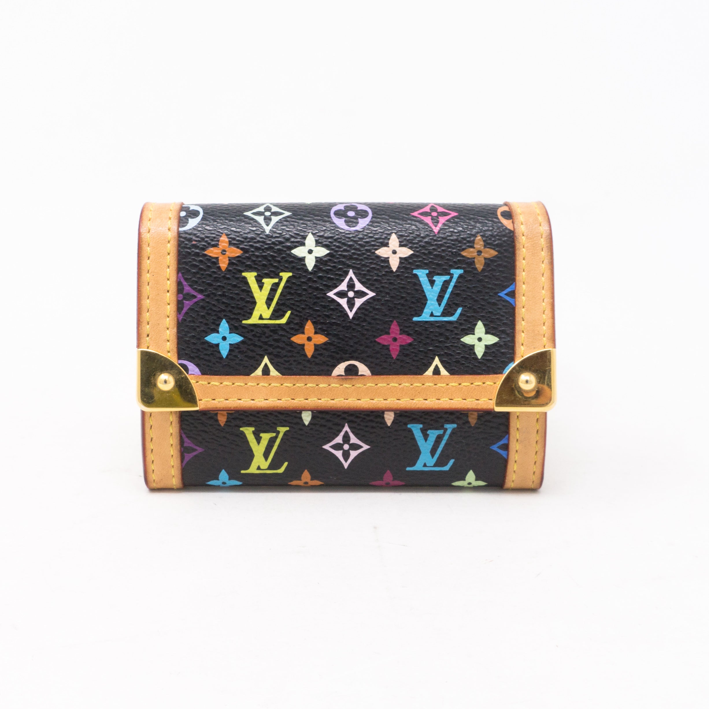 Coin Card Case Multicolore Black