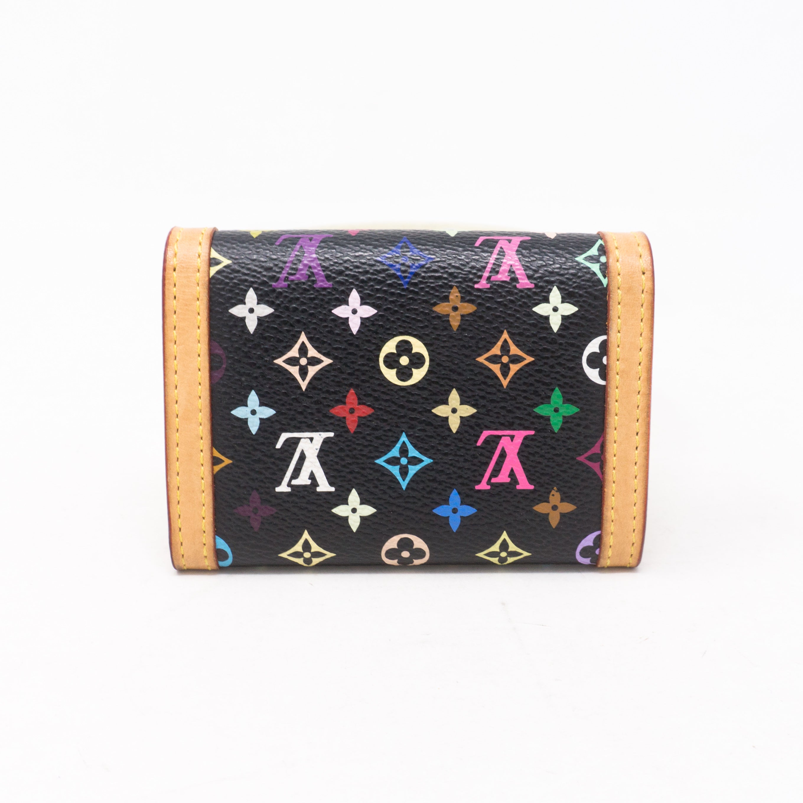 Coin Card Case Multicolore Black