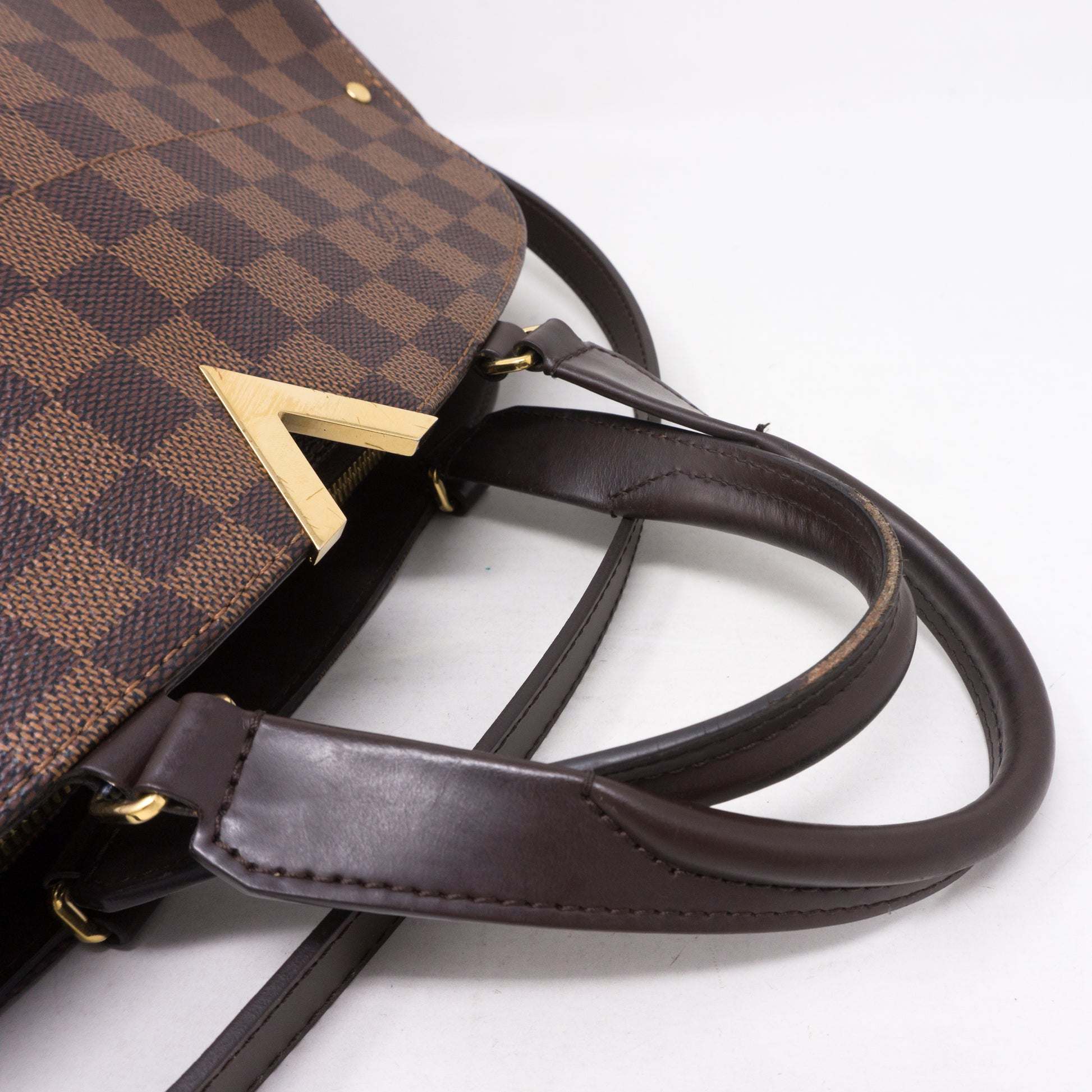 LV kensington bowling tote bag in damier canvas GHW Special price now