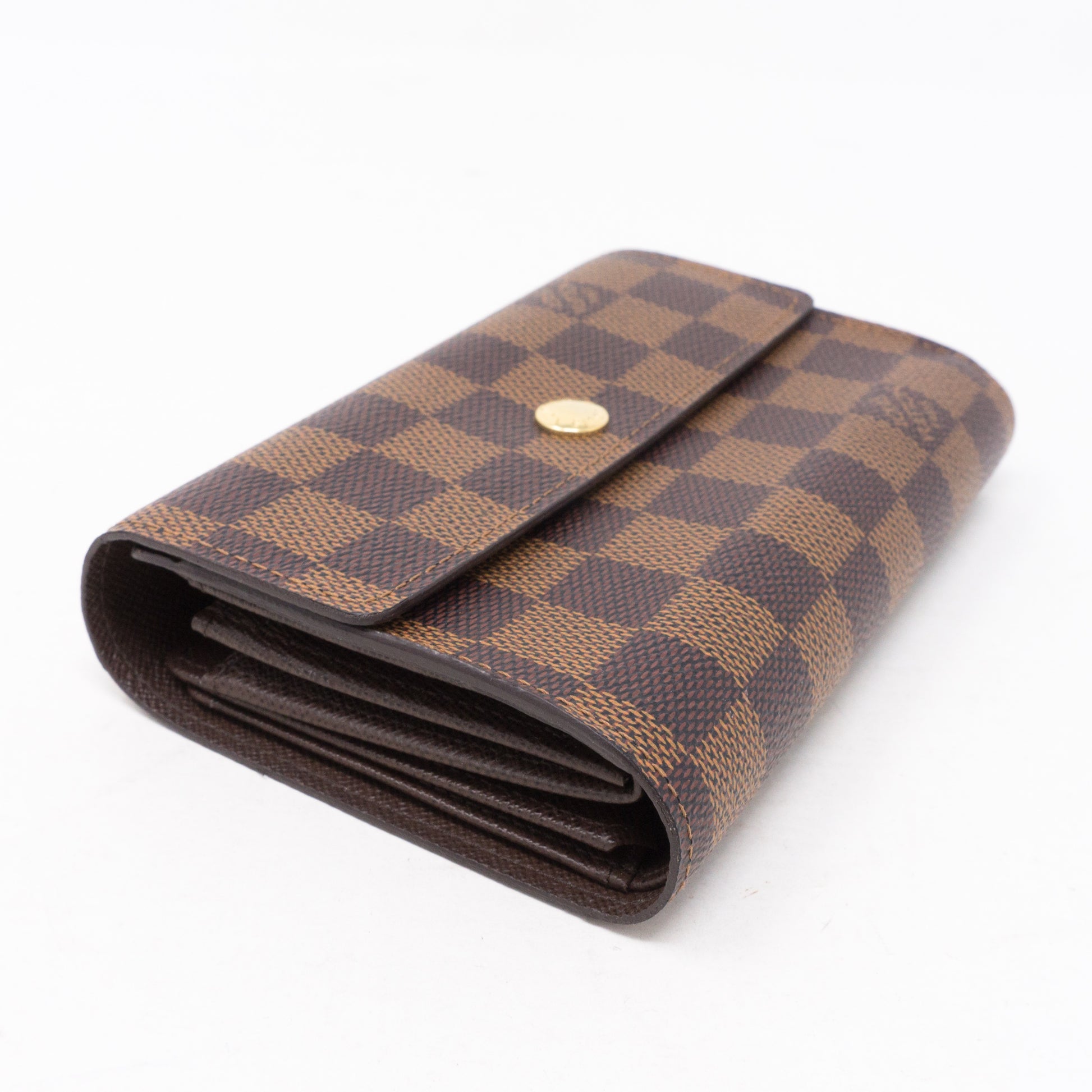 Alexandra leather wallet Louis Vuitton Brown in Leather - 28933640