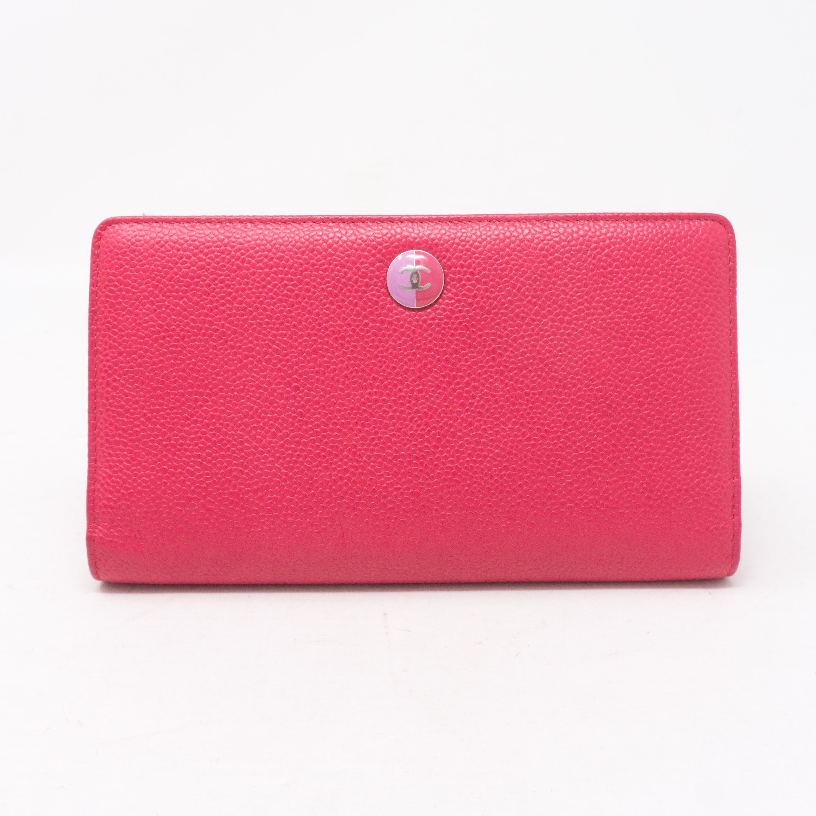 Classic Long Flap Wallet Fuchsia Pink