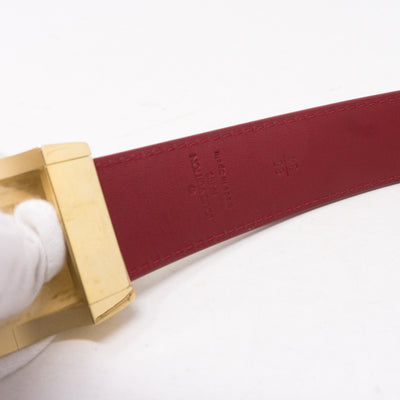 LV Cut Multicolore White Reversible Belt 85 cm