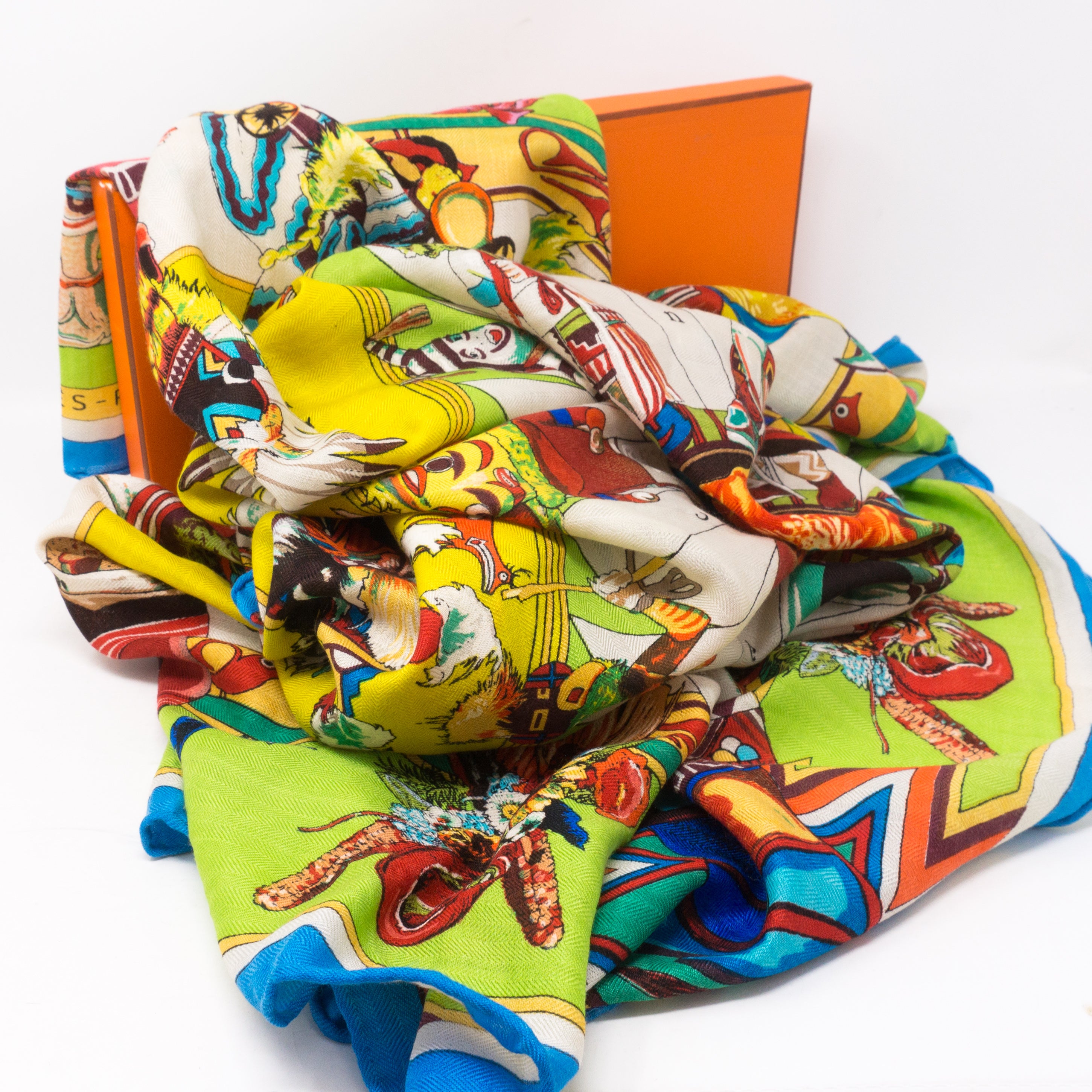 Kachinas Cashmere Silk Shawl 140 cm