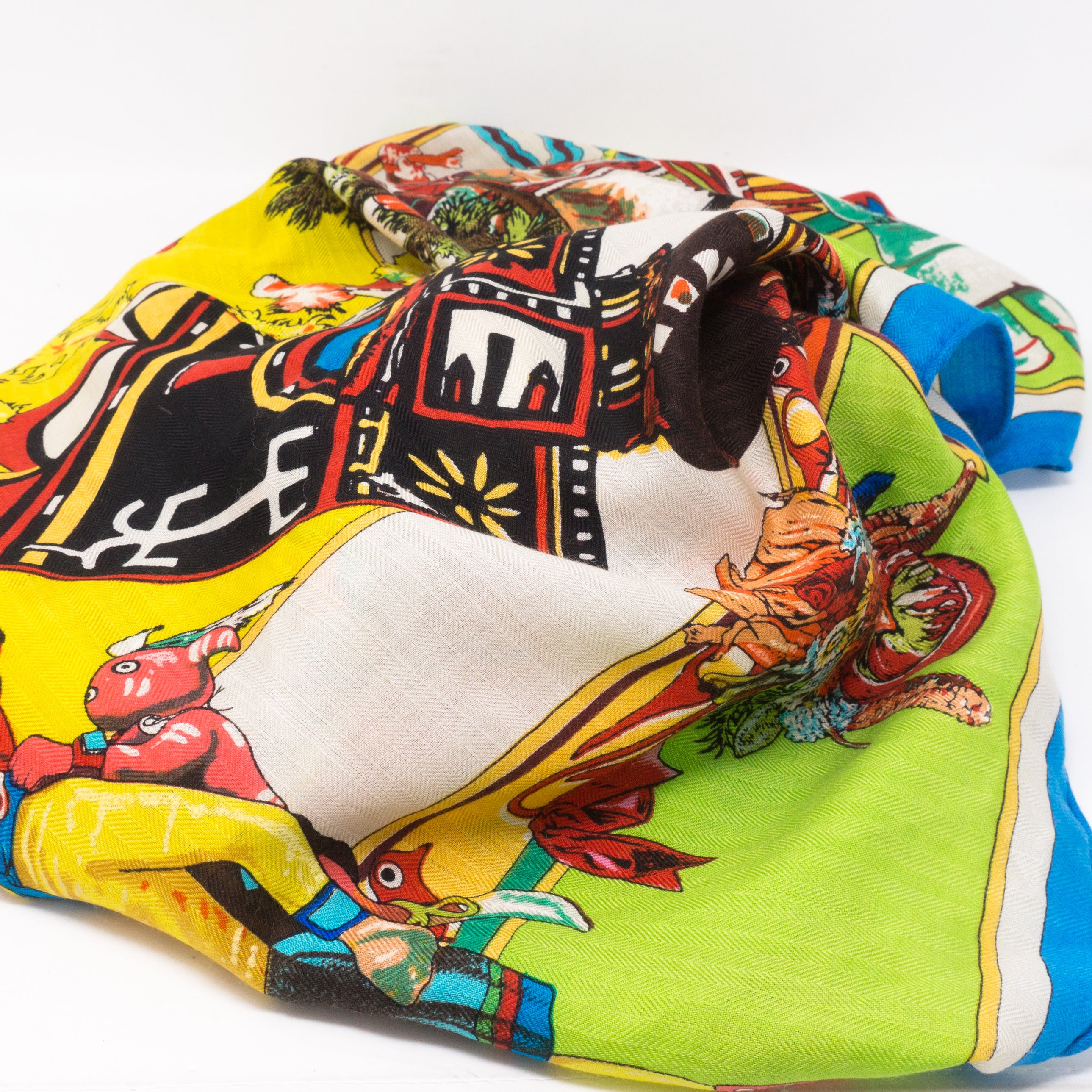 Kachinas Cashmere Silk Shawl 140 cm