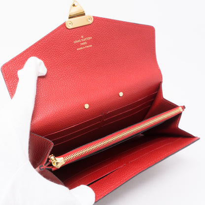 Pallas Wallet Monogram Red Leather