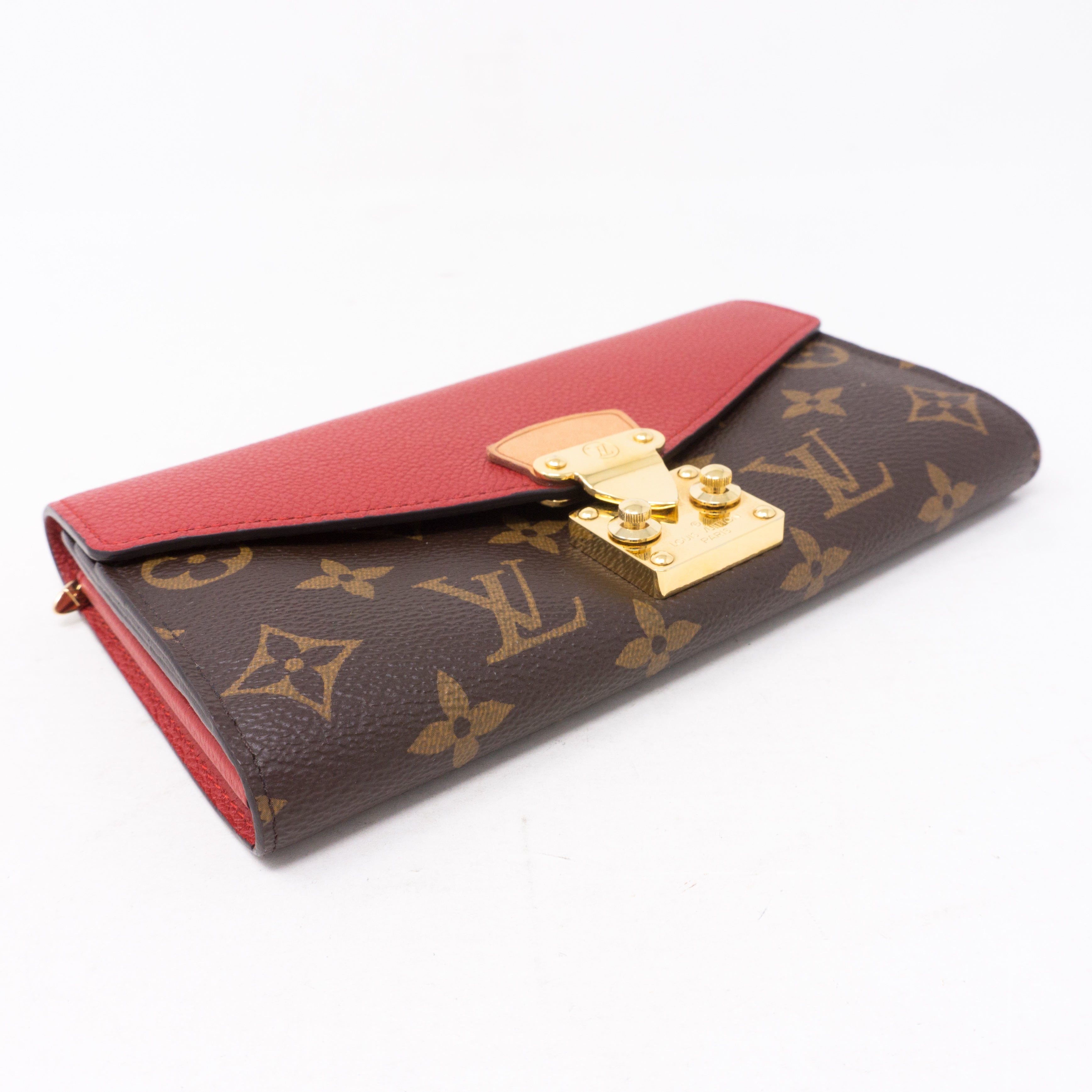 Pallas Wallet Monogram Red Leather