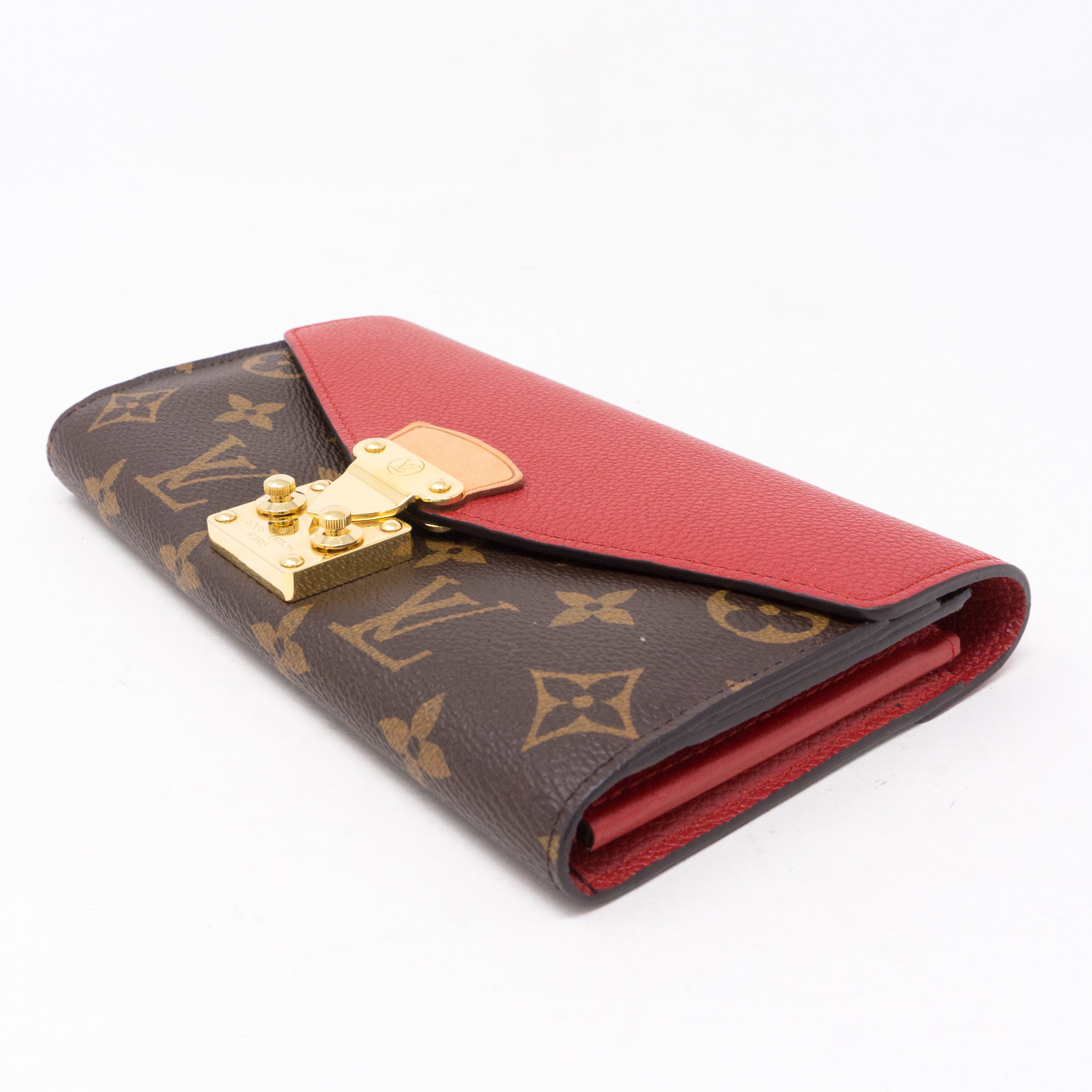 Pallas Wallet Monogram Red Leather