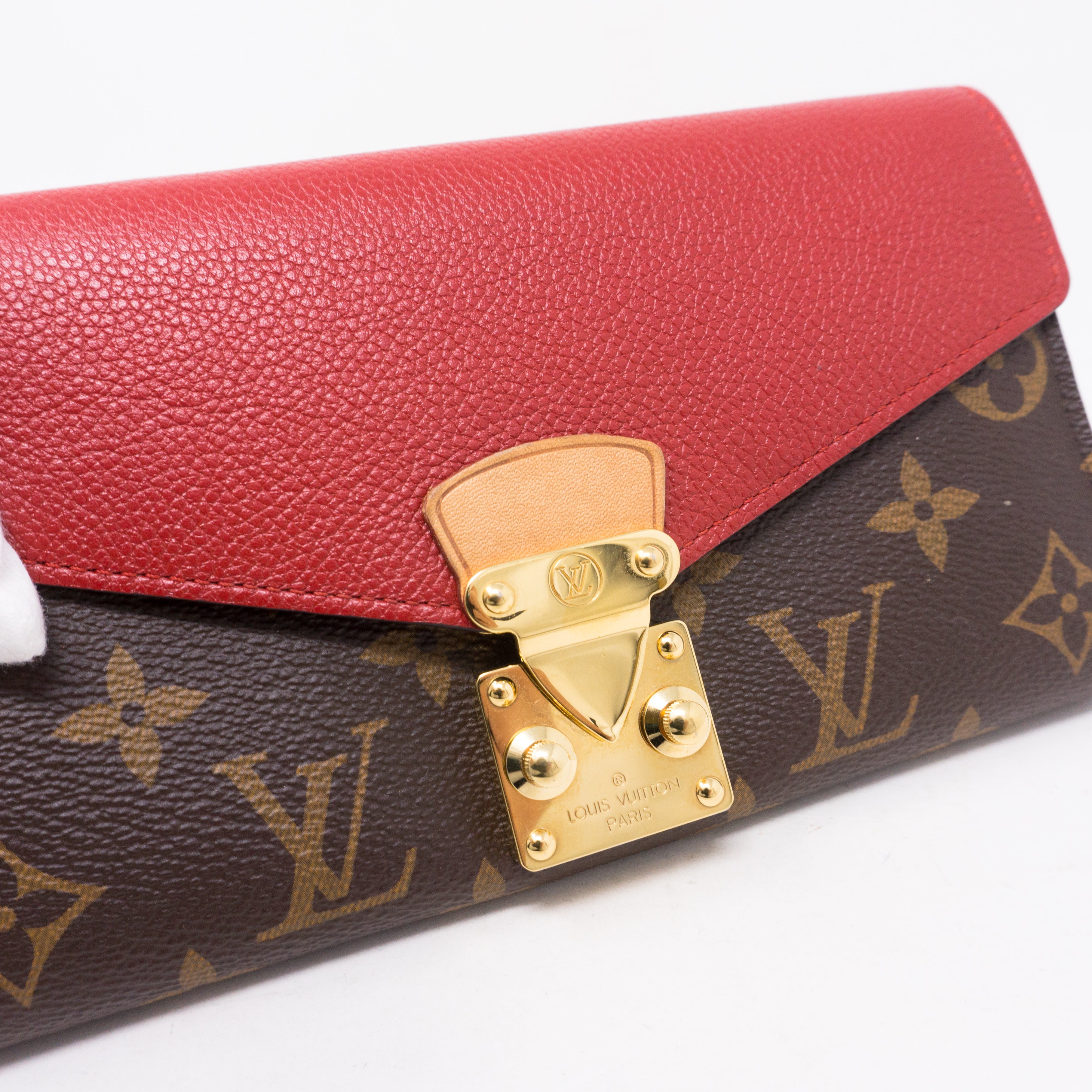Pallas Wallet Monogram Red Leather