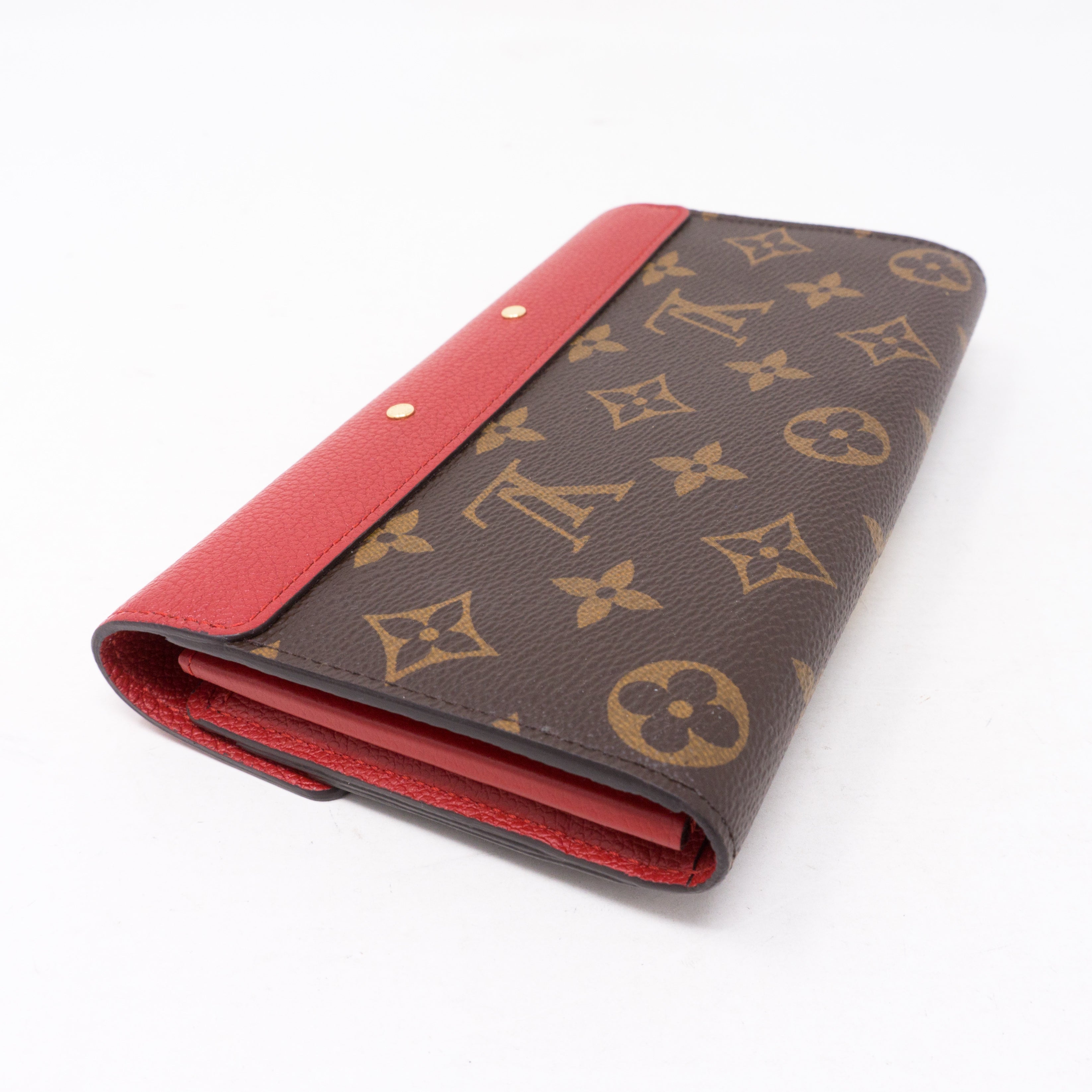 Pallas Wallet Monogram Red Leather