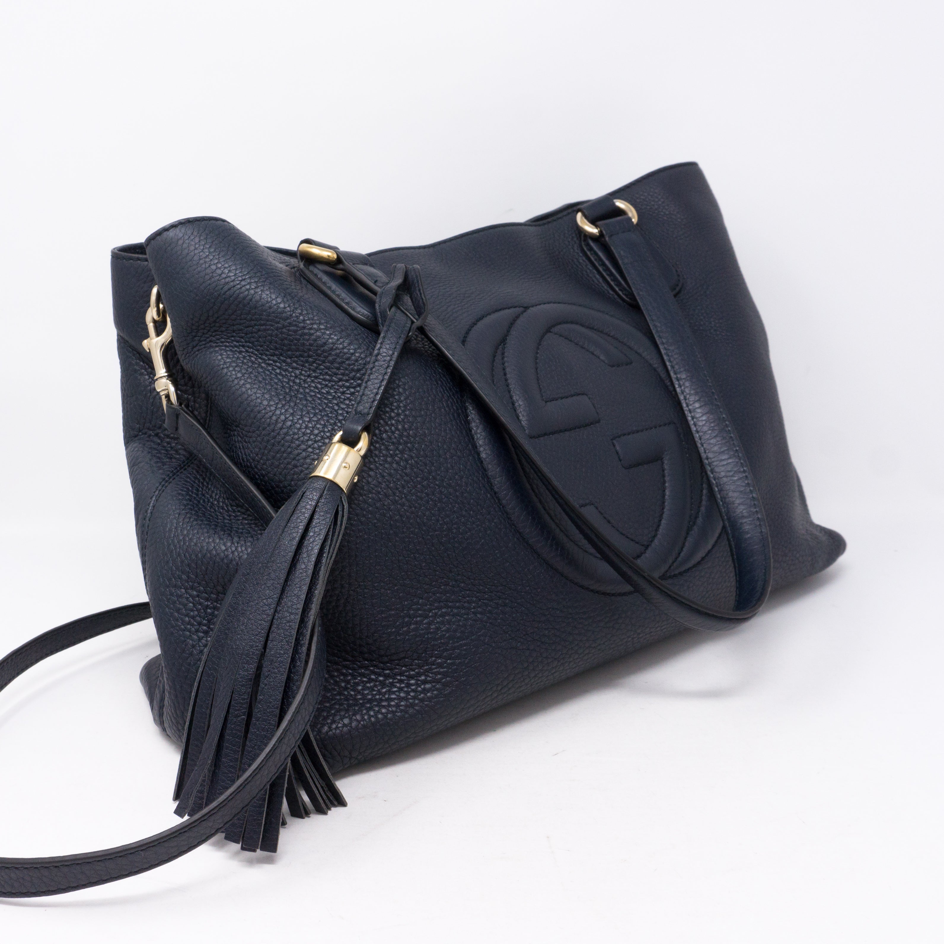 Soho Working Tote Medium Navy Blue