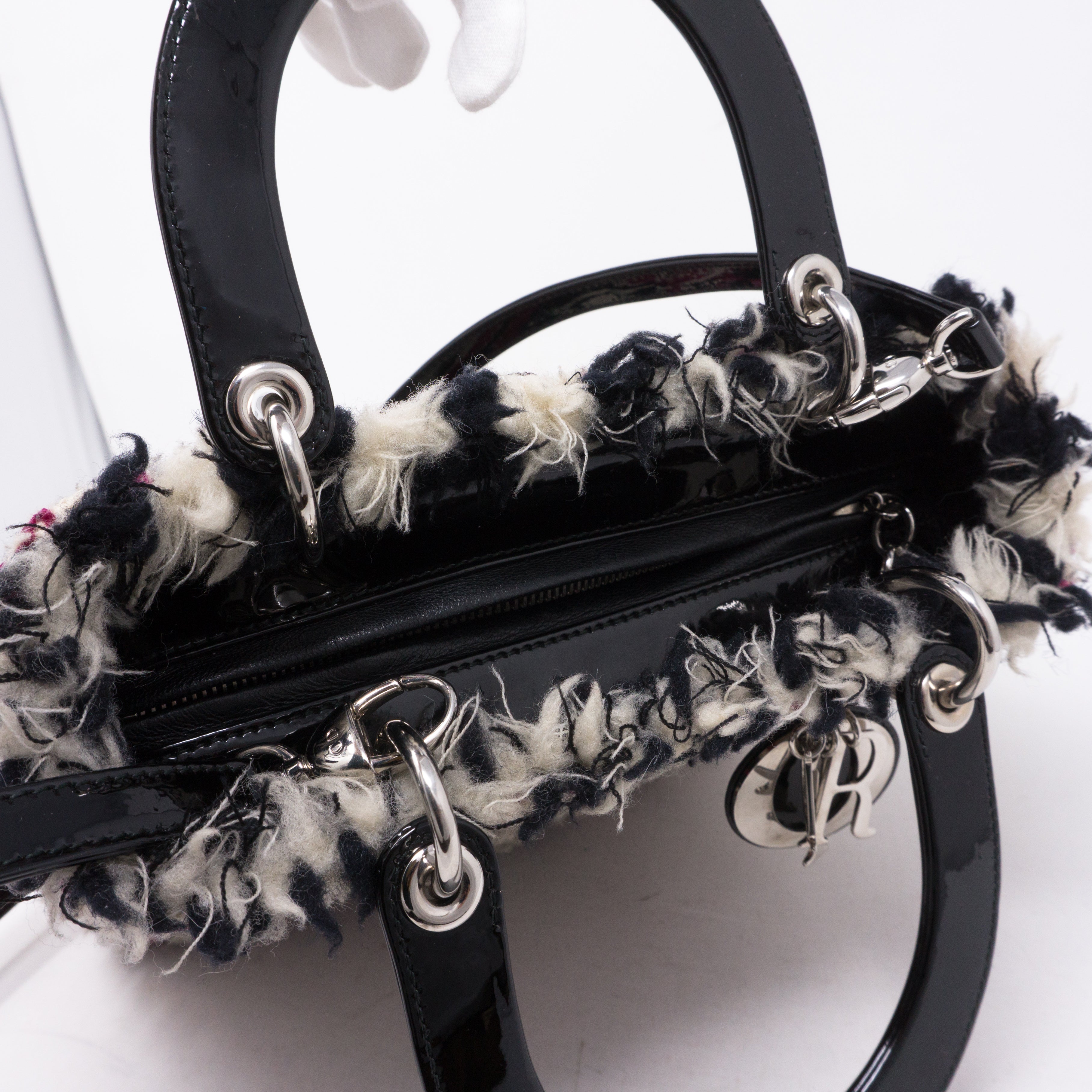 Lady Dior Medium Tweed & Leather