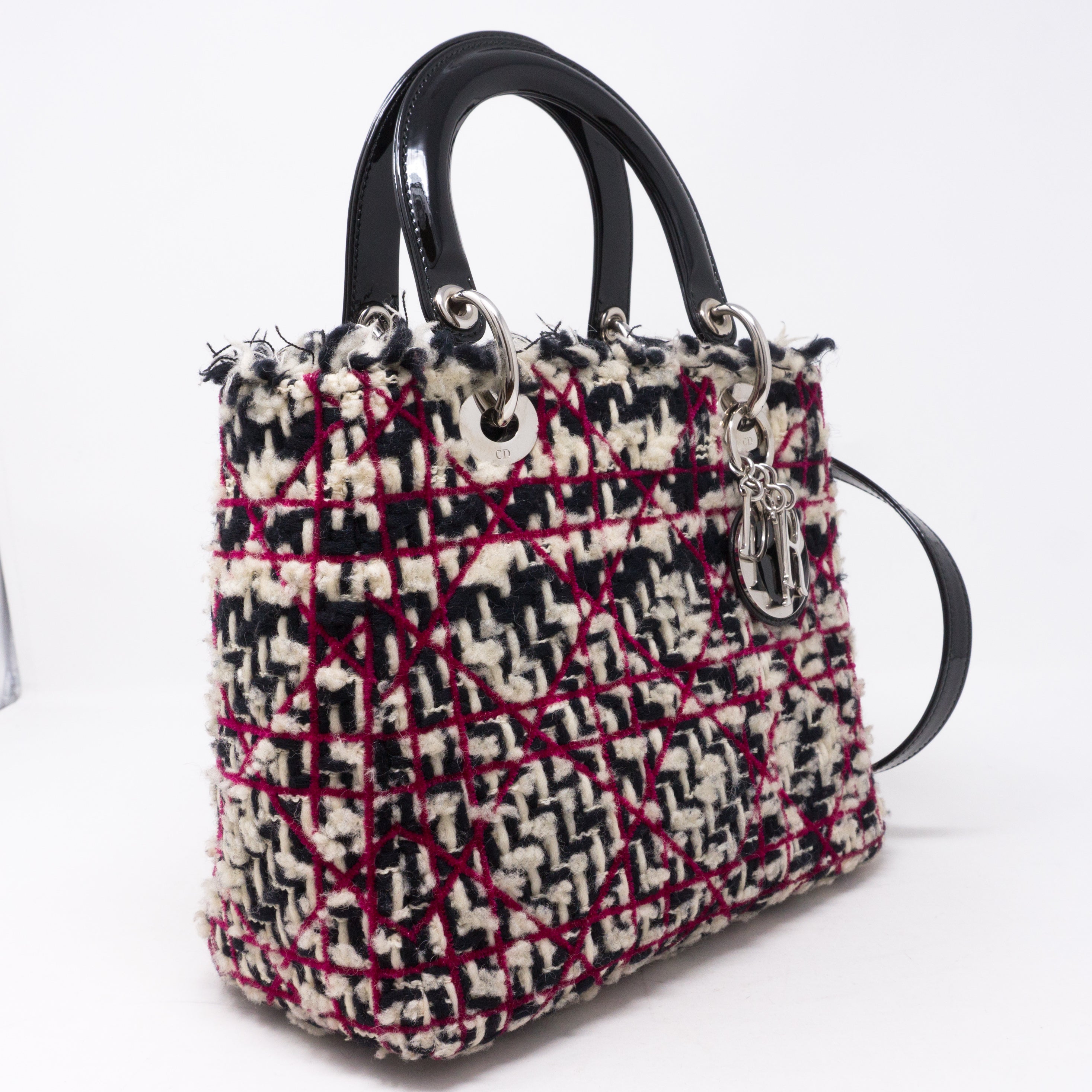 Lady Dior Medium Tweed & Leather