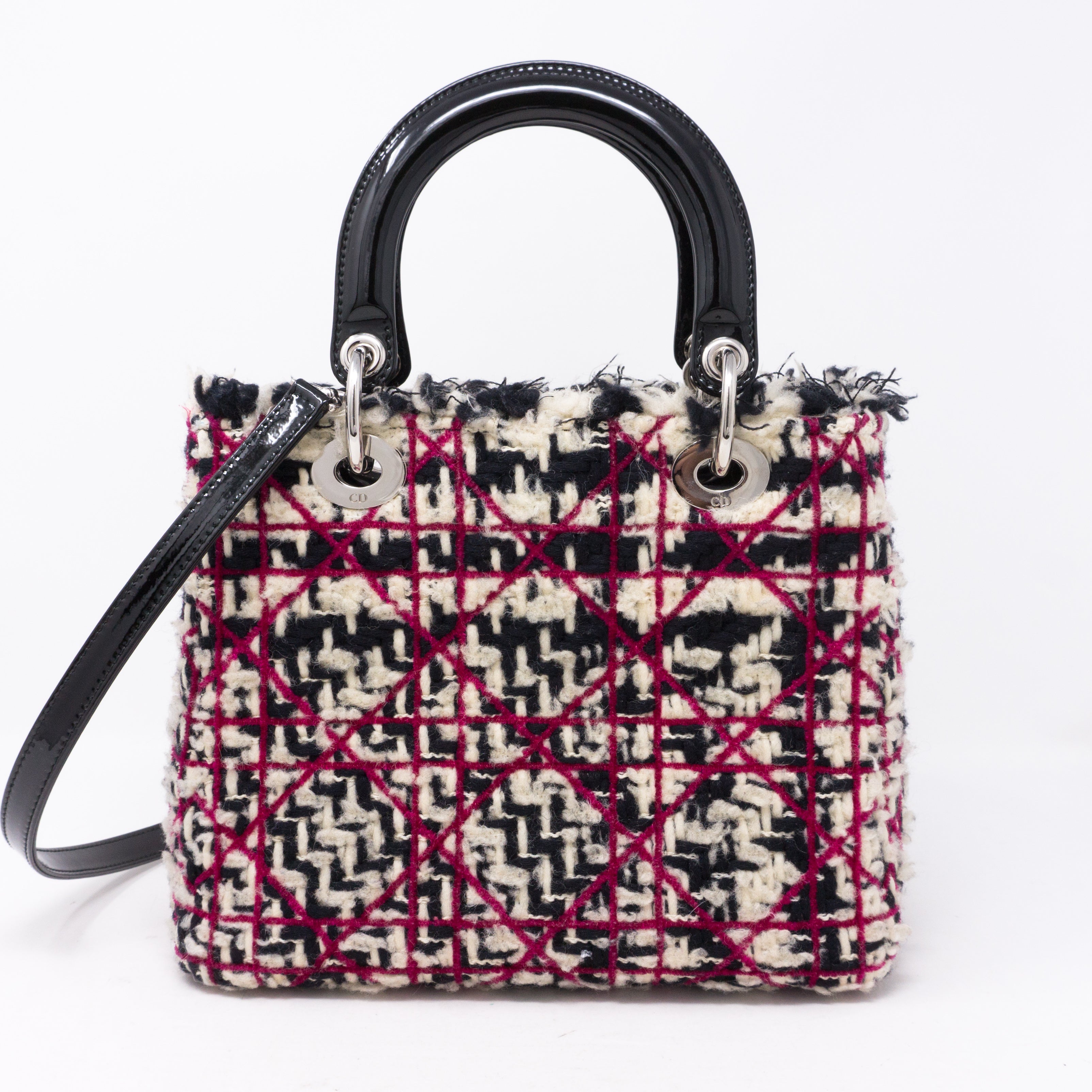 Lady Dior Medium Tweed & Leather