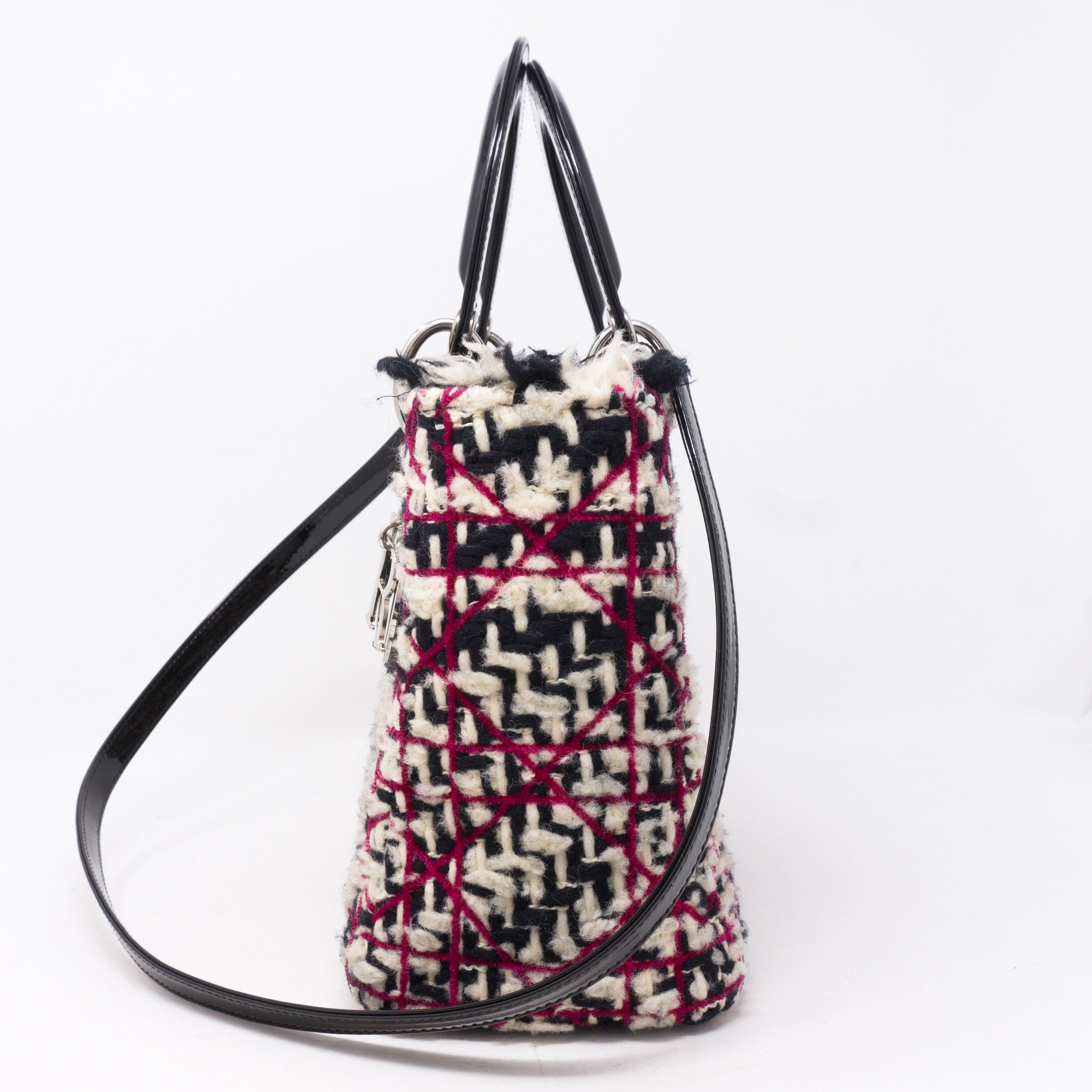 Lady Dior Medium Tweed & Leather