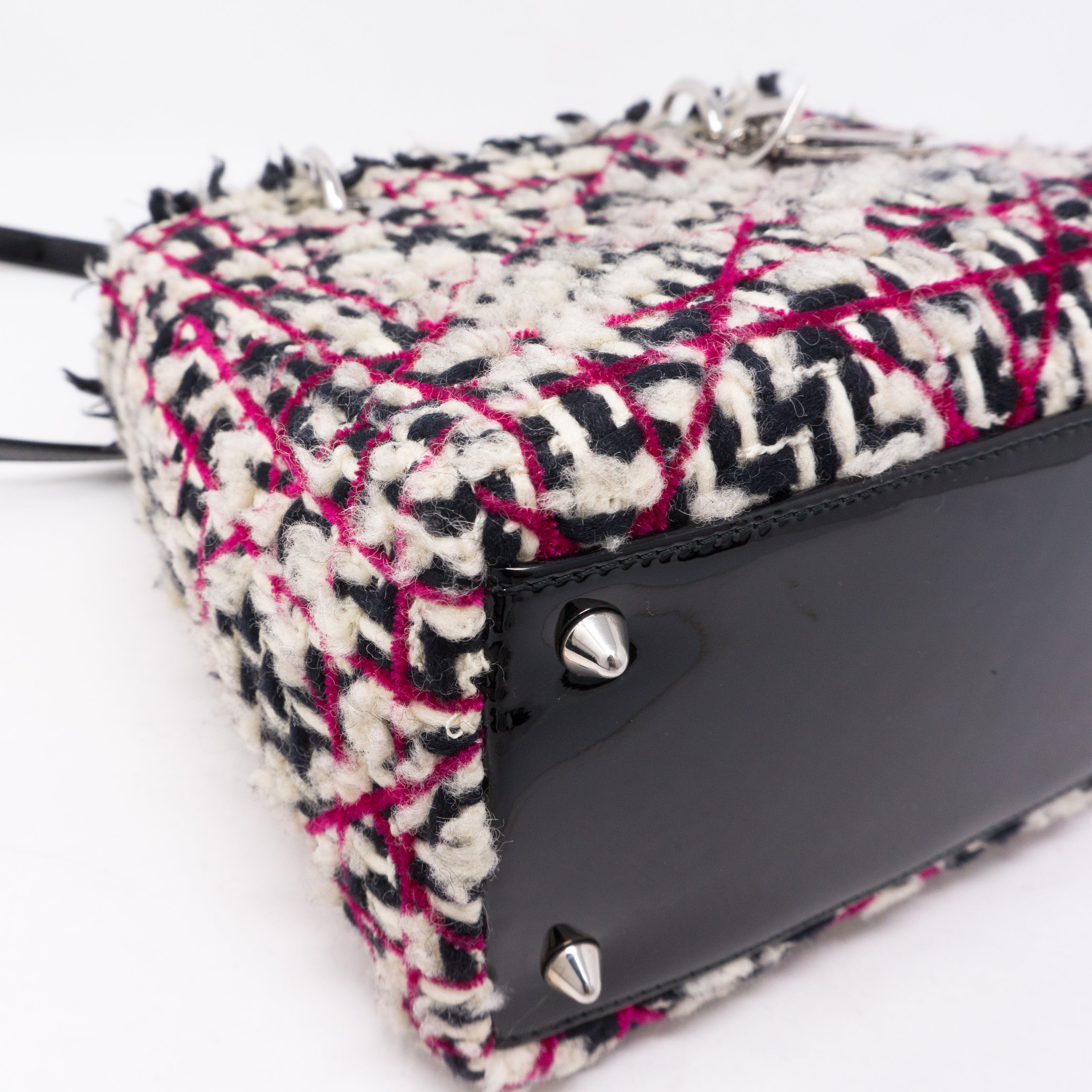 Lady Dior Medium Tweed & Leather