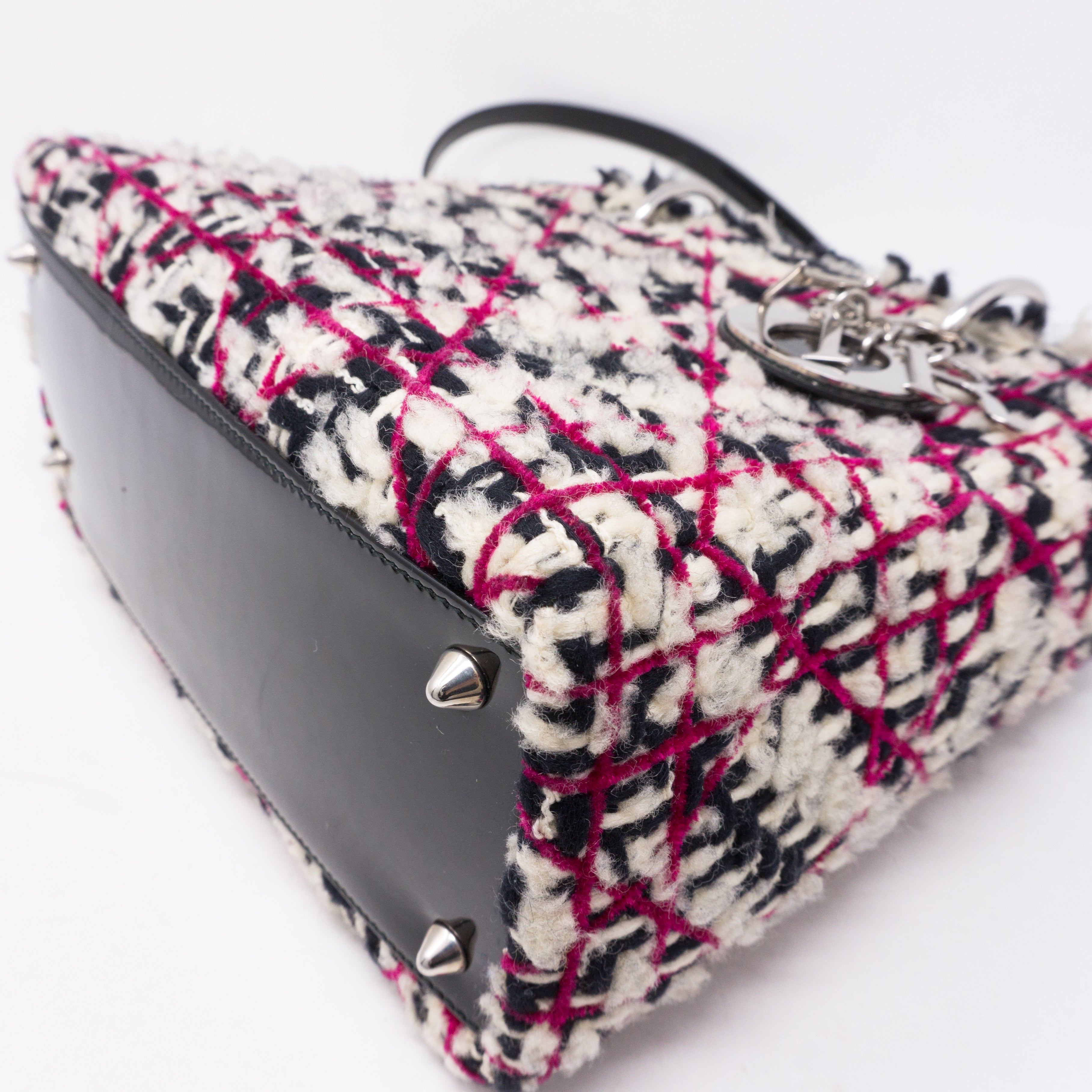 Lady Dior Medium Tweed & Leather