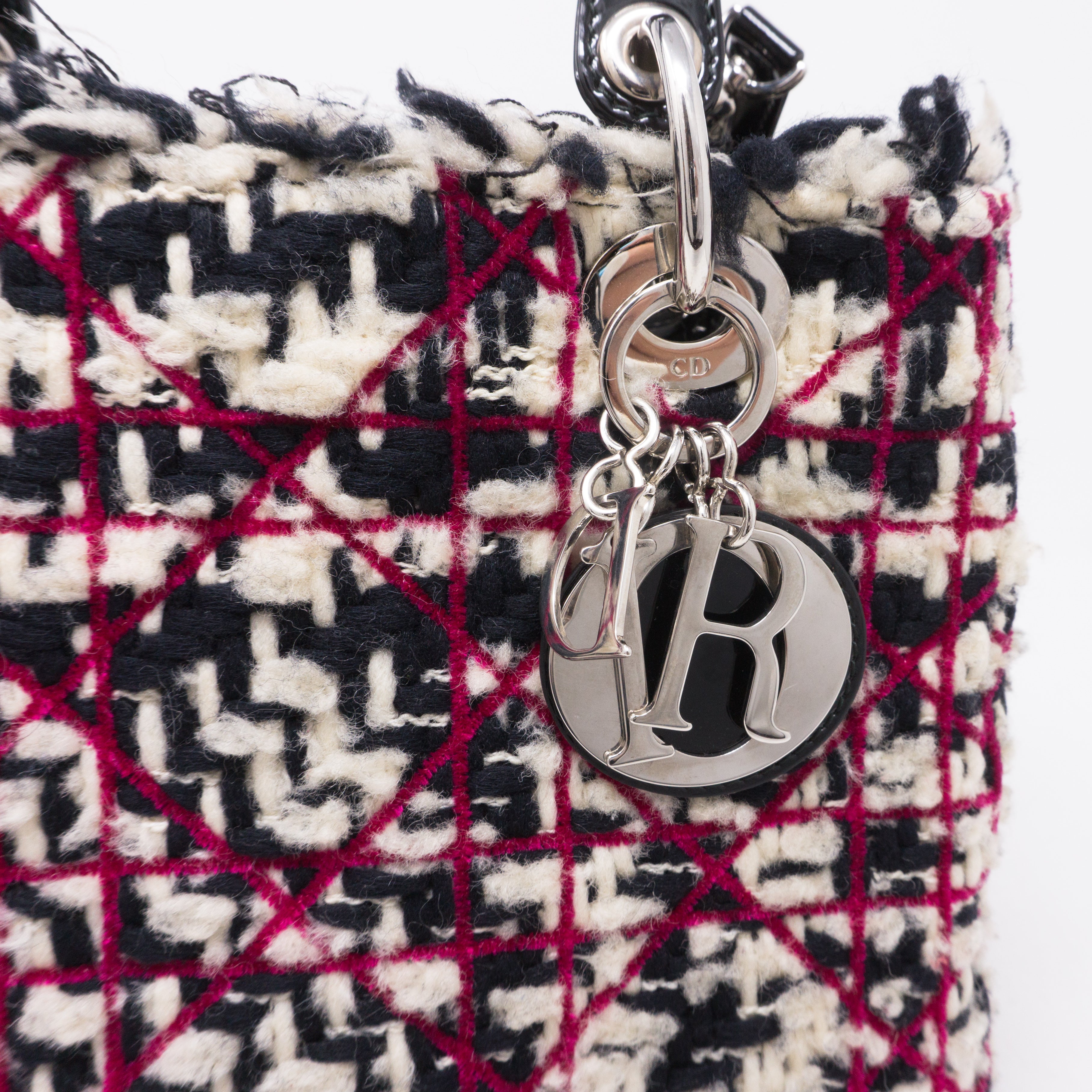 Lady Dior Medium Tweed & Leather