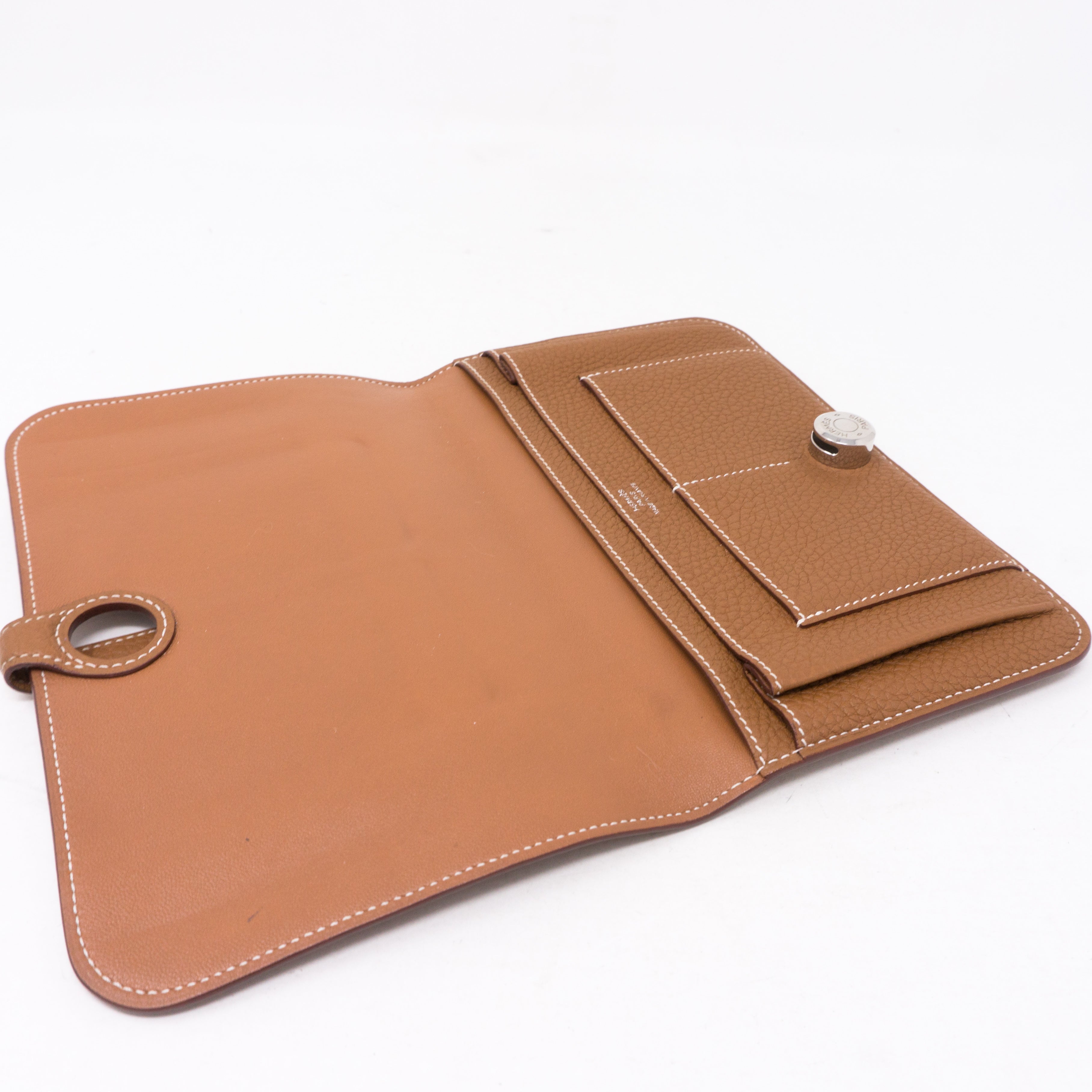 Dogon Duo Wallet Gold Leather