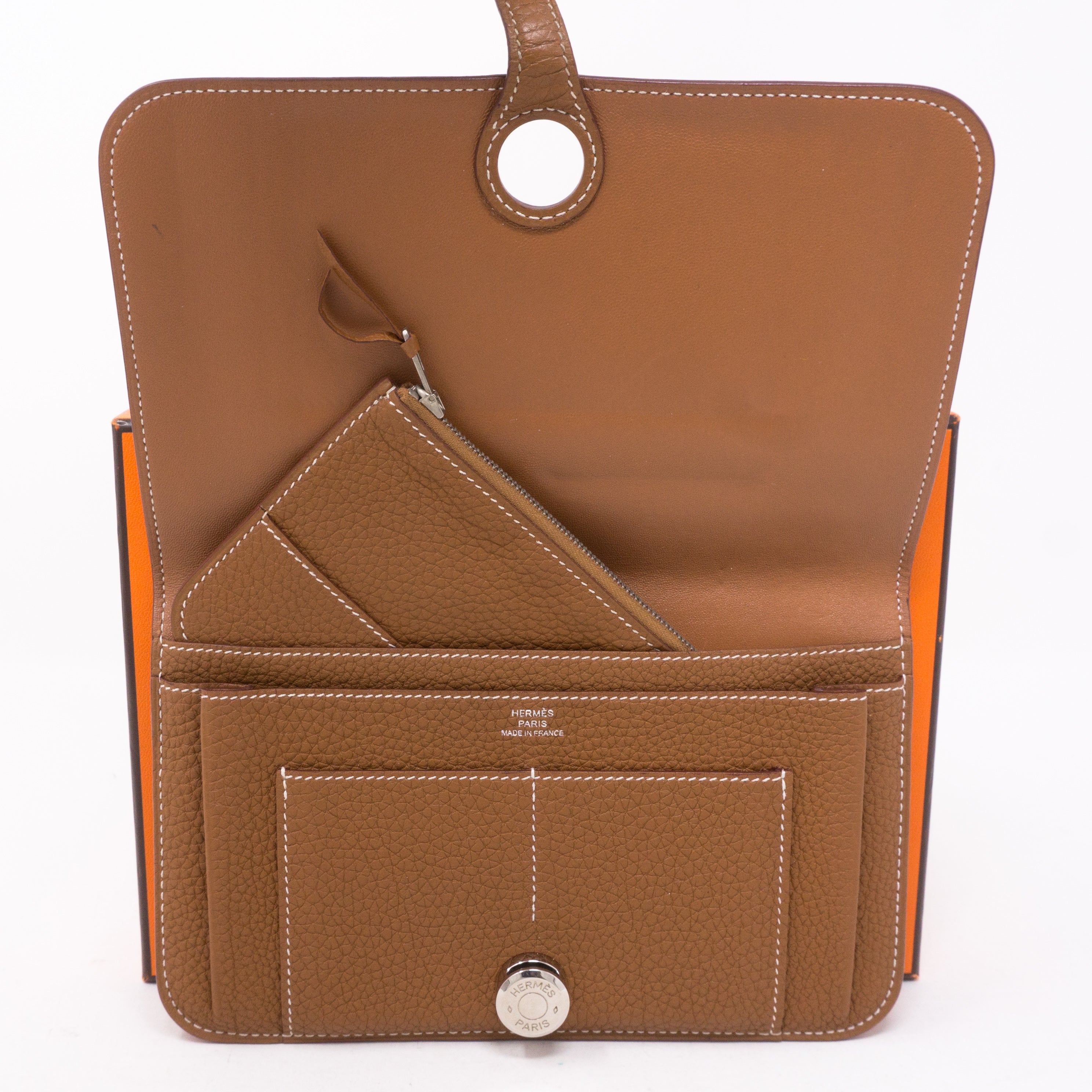 Dogon Duo Wallet Gold Leather