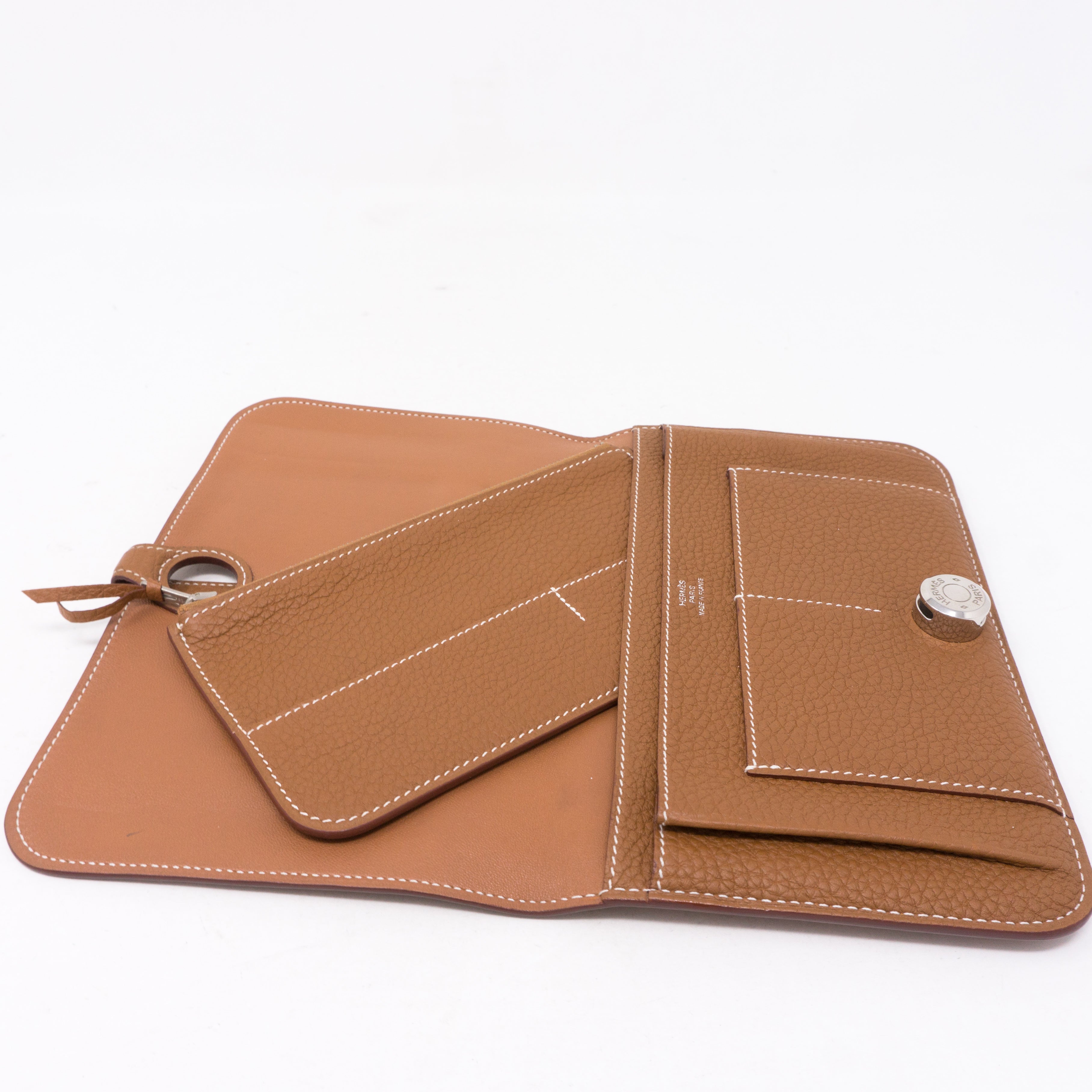 Dogon Duo Wallet Gold Leather