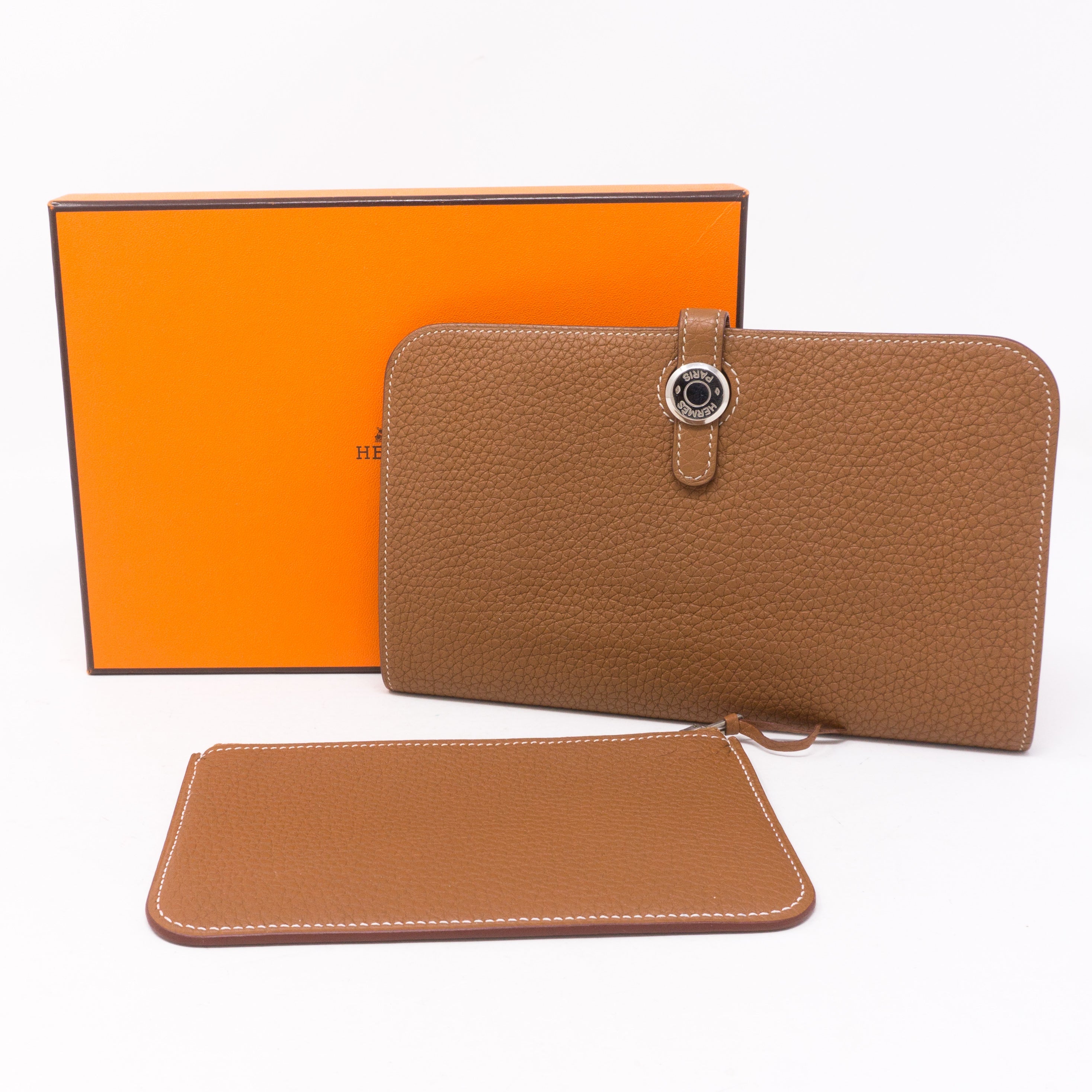 Dogon Duo Wallet Gold Leather