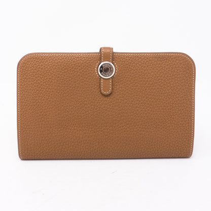Dogon Duo Wallet Gold Leather