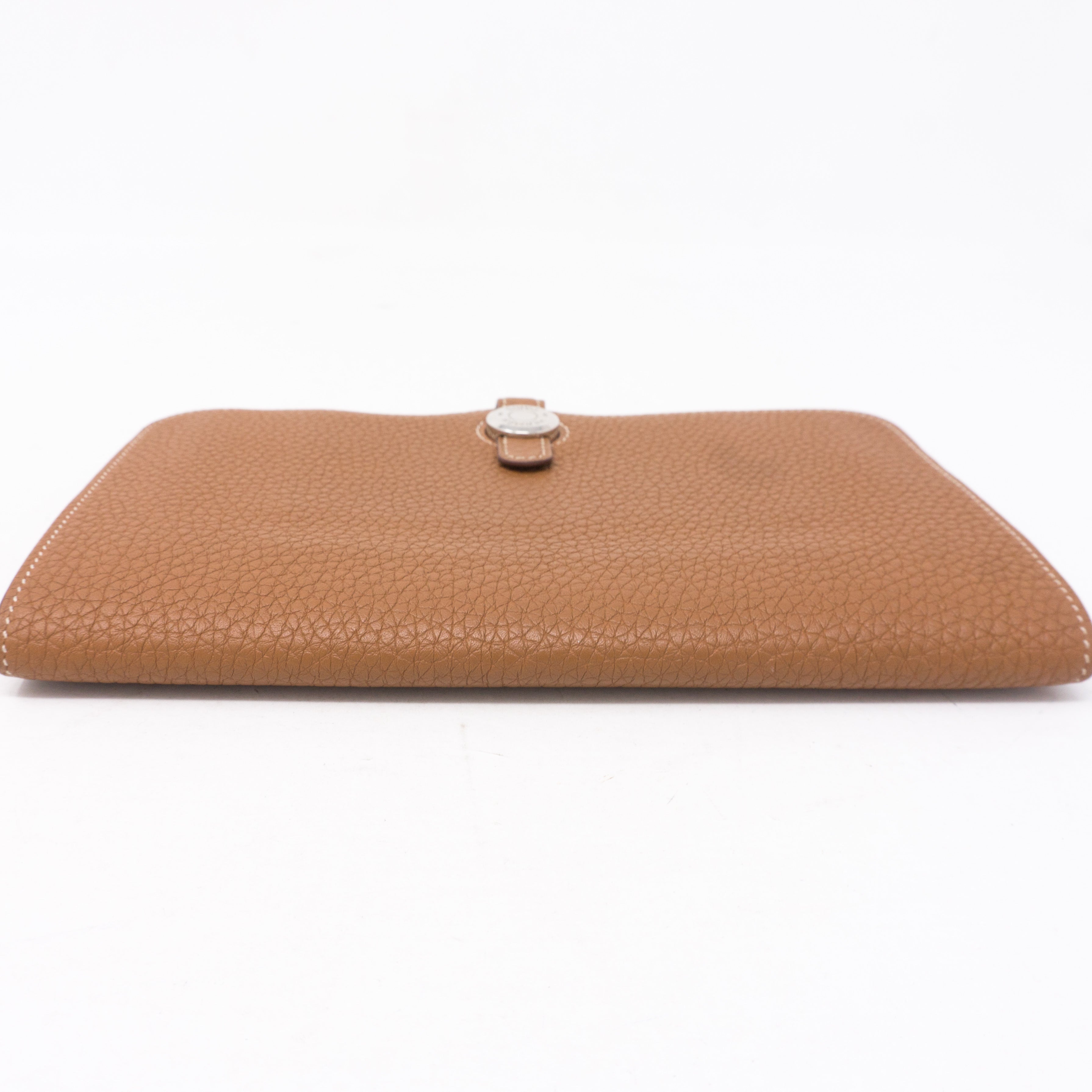 Dogon Duo Wallet Gold Leather