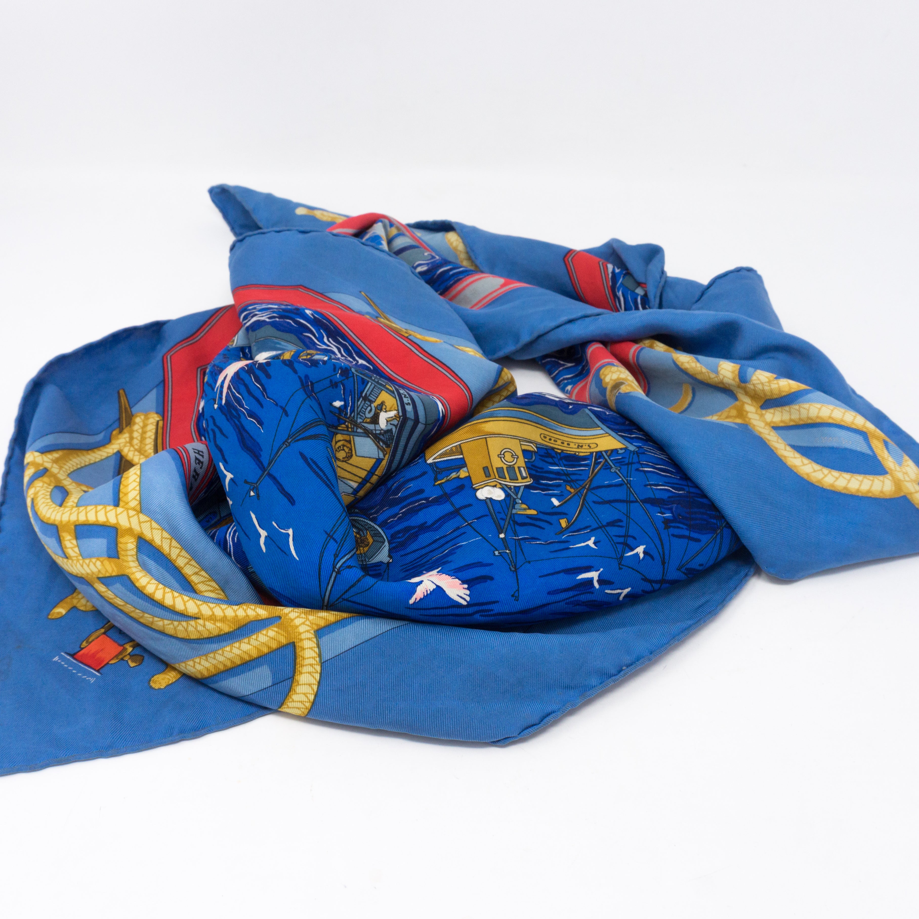 Silk Scarf 90 Retour de Peche