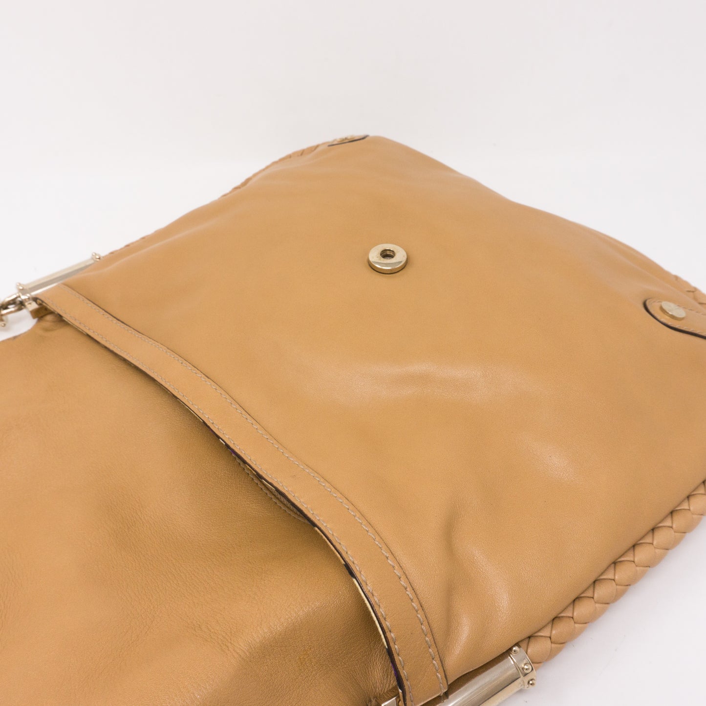 Britt Shoulder Bag Beige Leather
