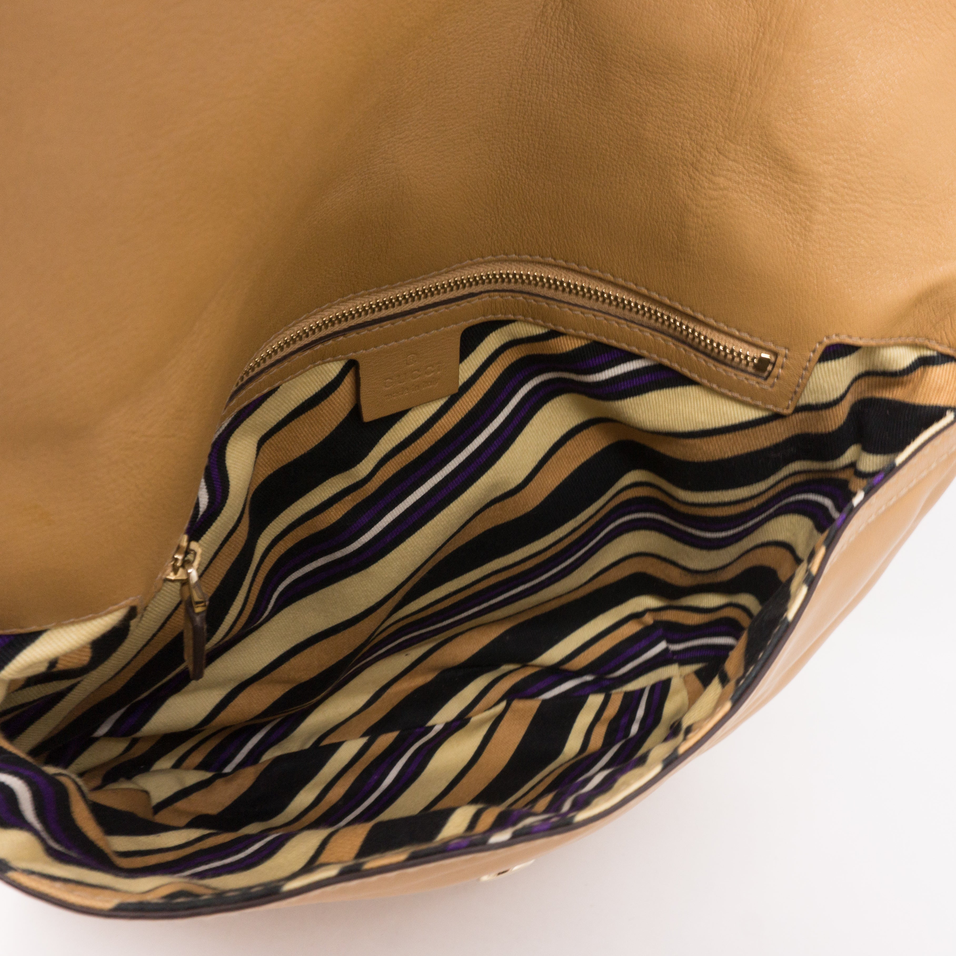 Britt Shoulder Bag Beige Leather