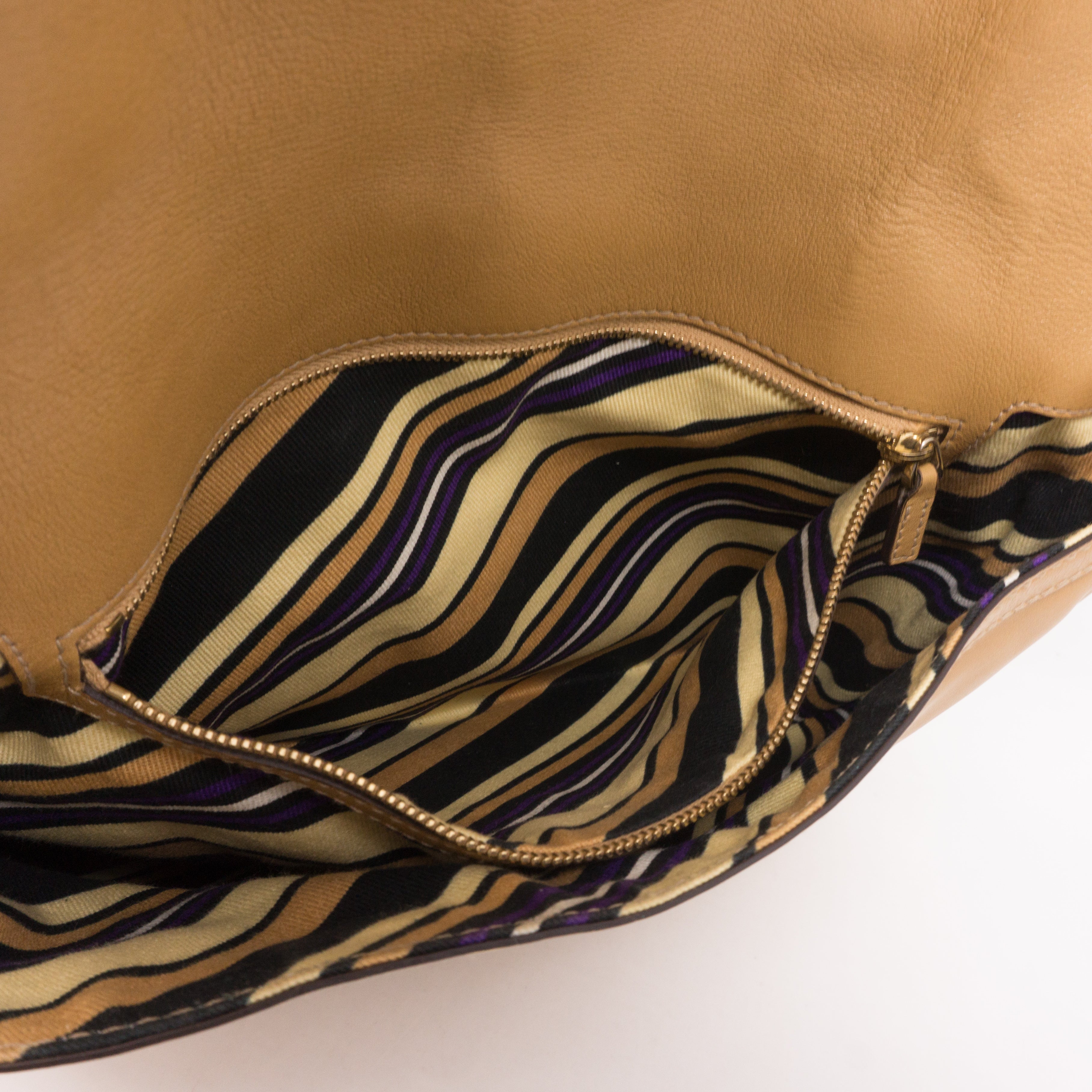 Britt Shoulder Bag Beige Leather