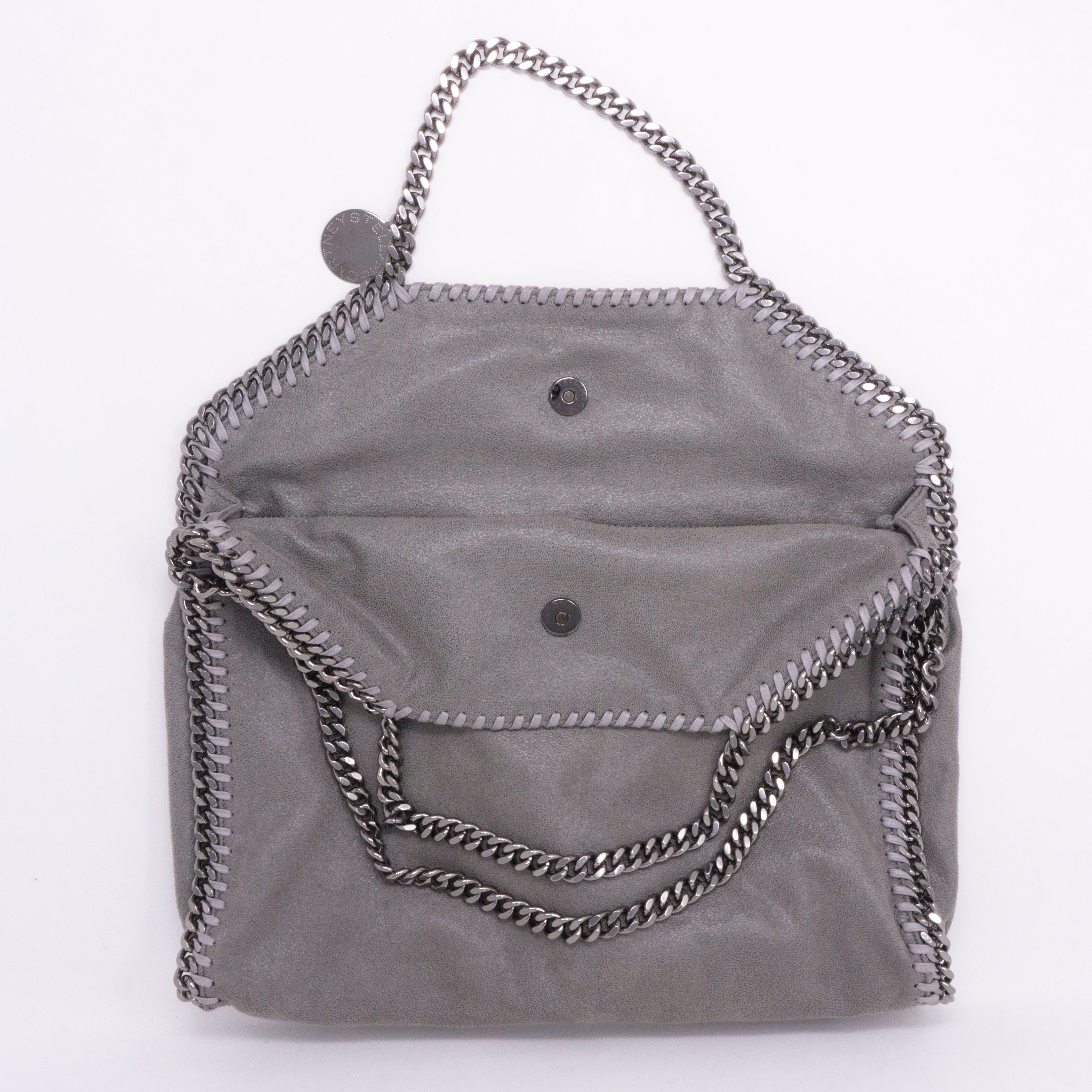 Falabella Fold Over Tote Gray
