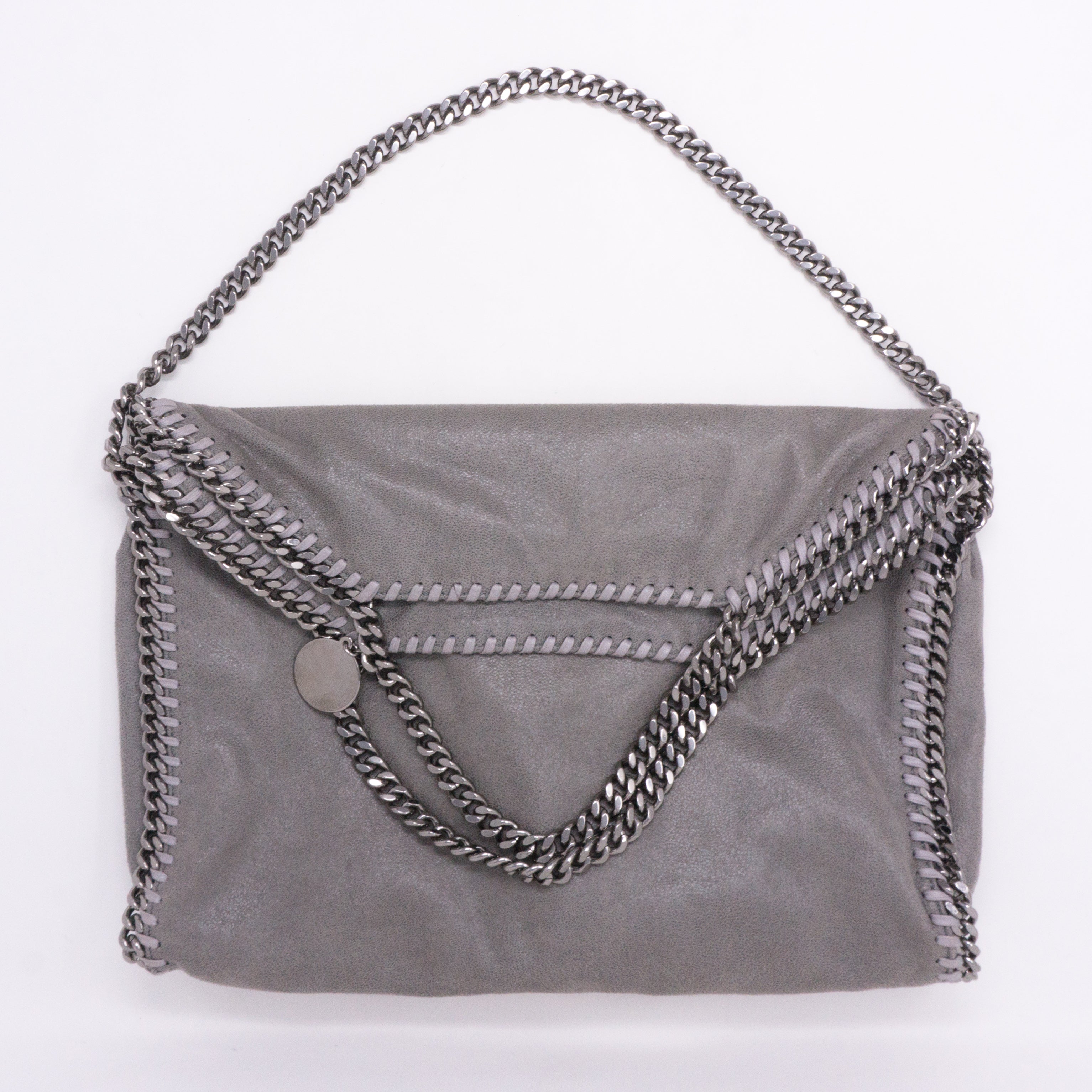 Falabella Fold Over Tote Gray