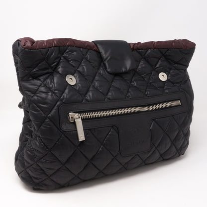 Coco Cocoon Black Quilted Nylon Backpack