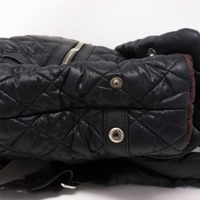 Coco Cocoon Black Quilted Nylon Backpack