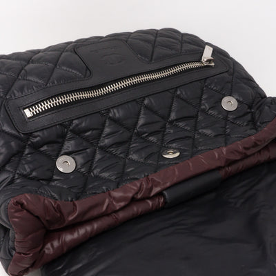 Coco Cocoon Black Quilted Nylon Backpack