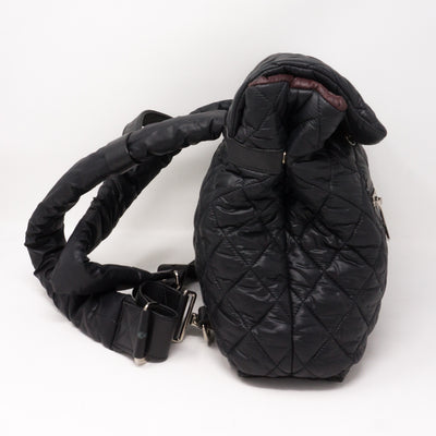 Coco Cocoon Black Quilted Nylon Backpack