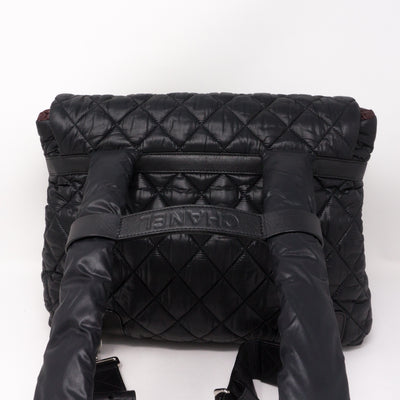 Coco Cocoon Black Quilted Nylon Backpack