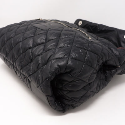 Coco Cocoon Black Quilted Nylon Backpack